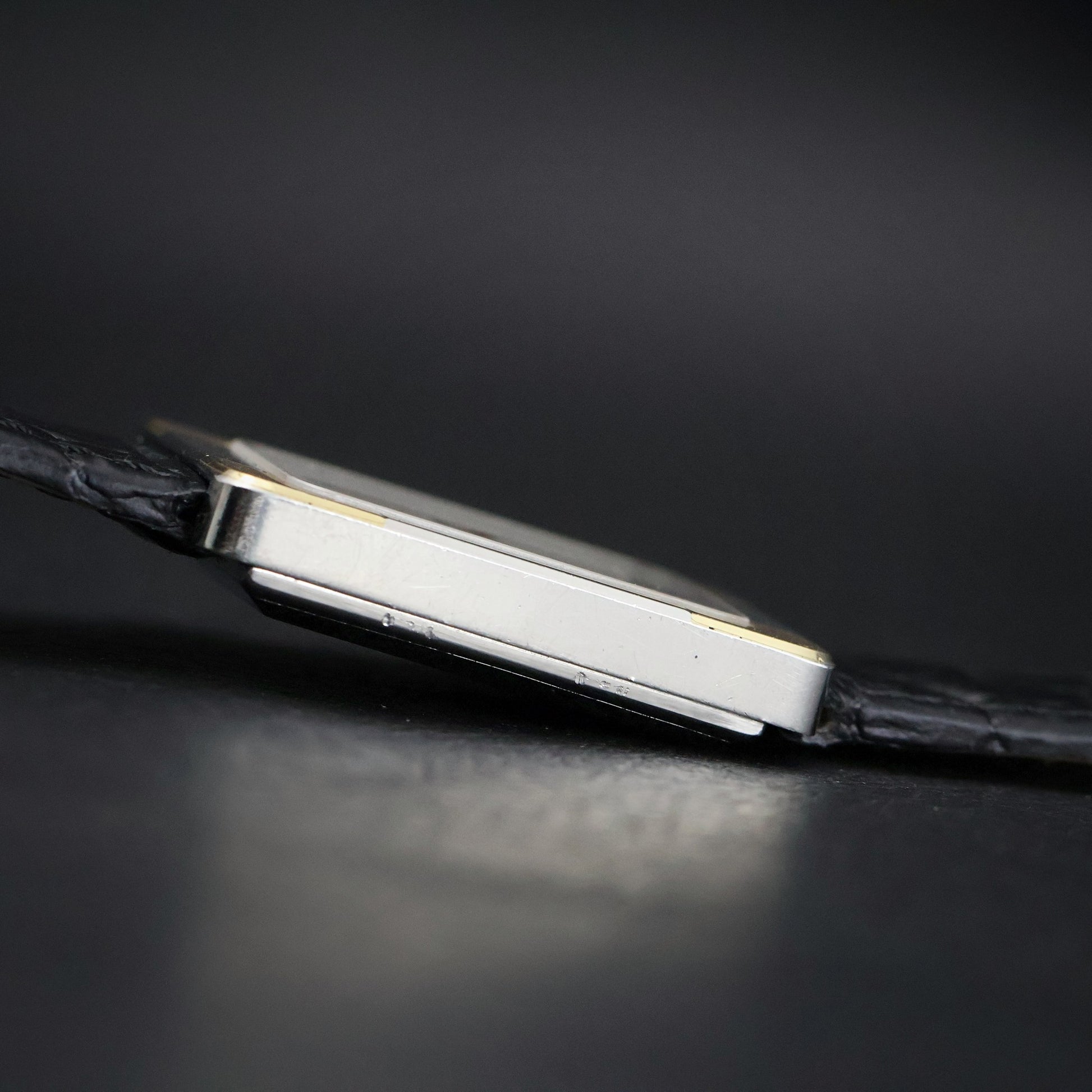 Omega De Ville Quartz Tank | Two-Tone | Silver Grey Dial | Caliber 1350