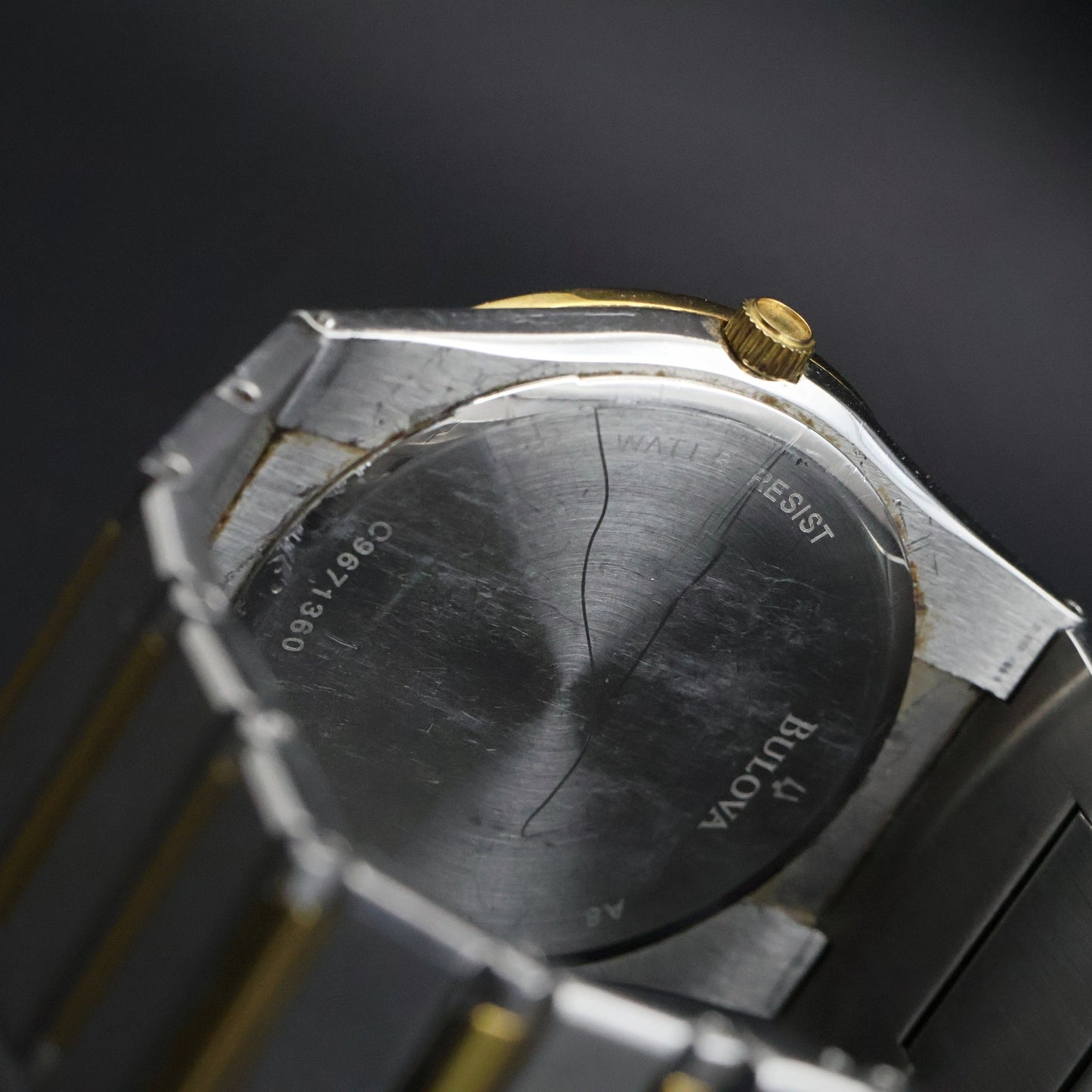 Bulova Two-Tone Dress | Constellation-Style | White Dial | Date | Ref C987360