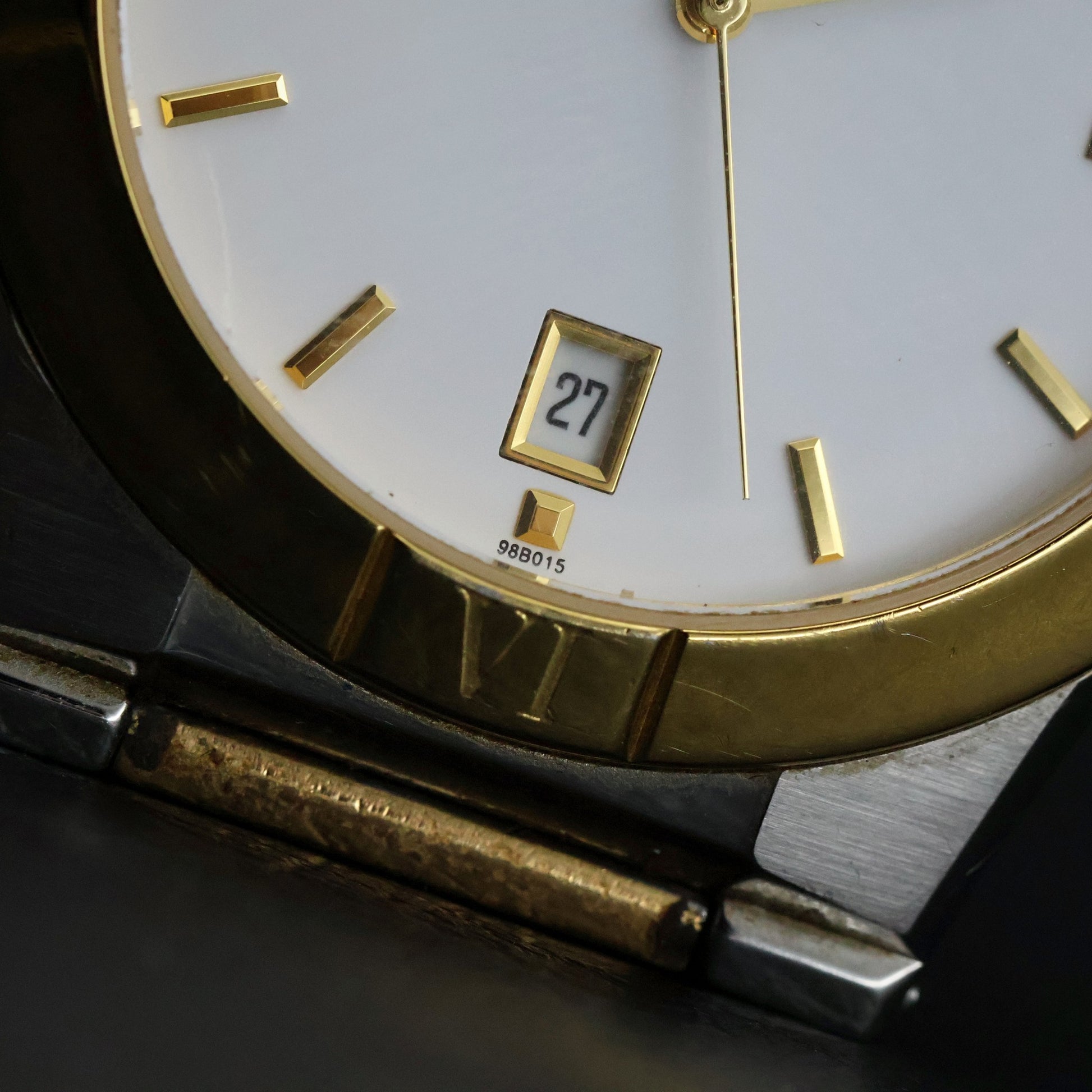 Bulova Two-Tone Dress | Constellation-Style | White Dial | Date | Ref C987360