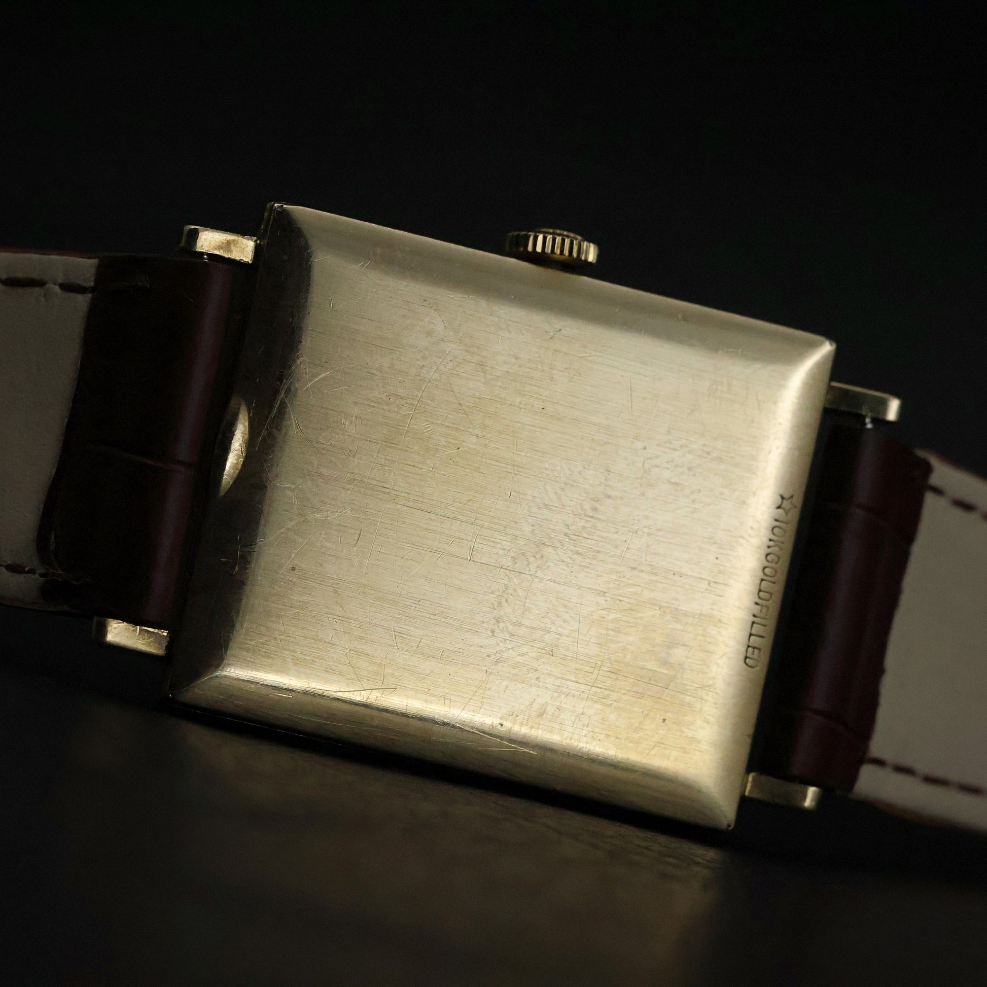 Longines Vintage Square Dress | 10K Gold Filled | Cream Linen Dial | Two-Hand Manual Wind