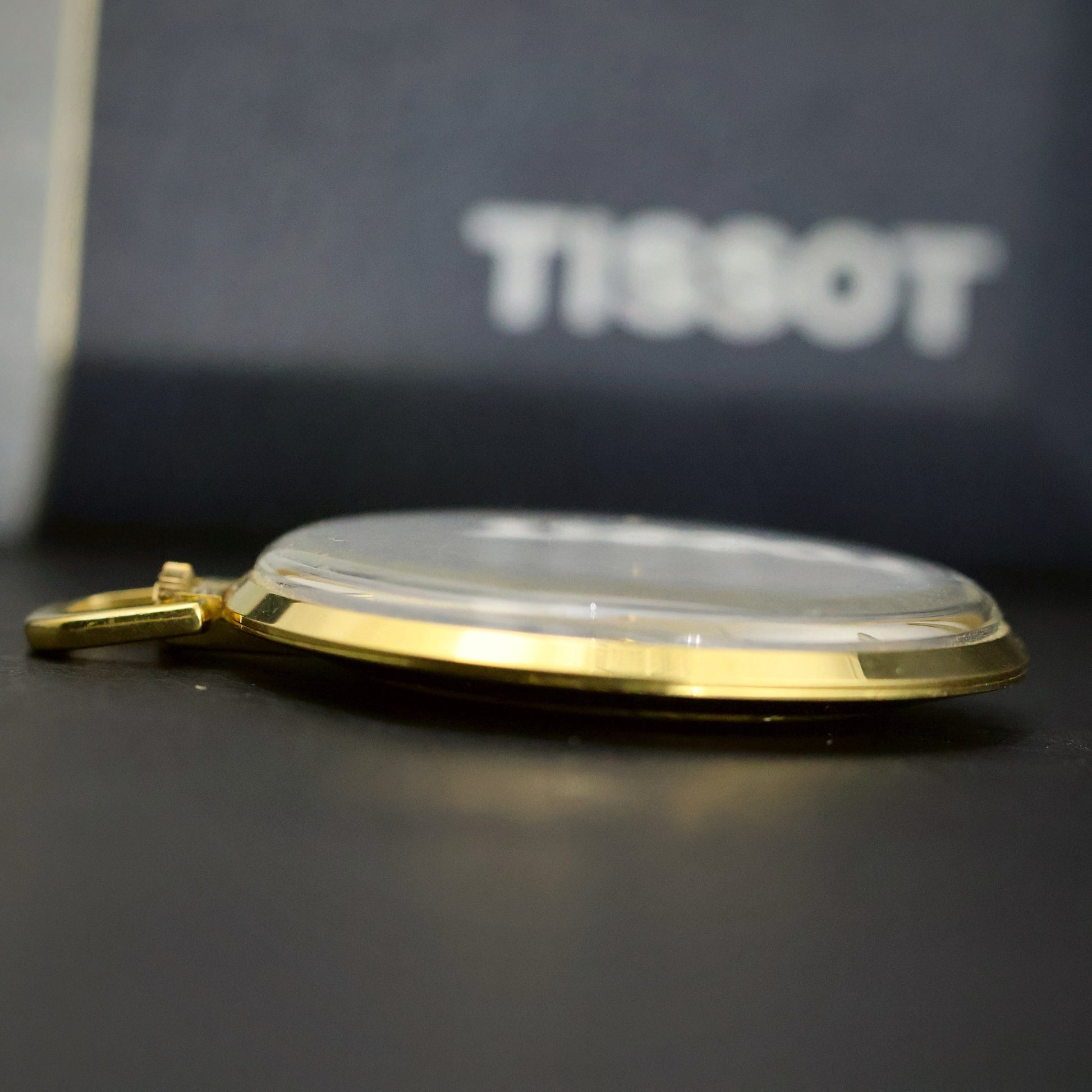 Tissot Corbo Pendant Watch | Silver Sunburst Dial | Gold-Tone | Boxed