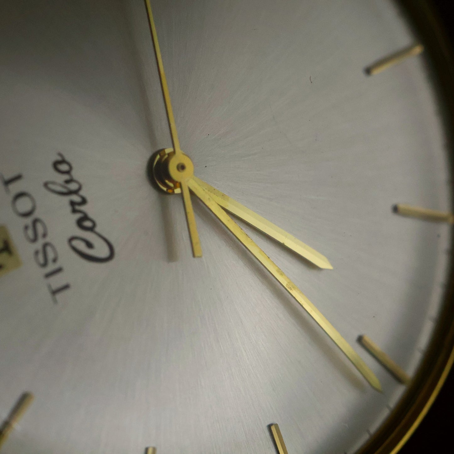 Tissot Corbo Pendant Watch | Silver Sunburst Dial | Gold-Tone | Boxed