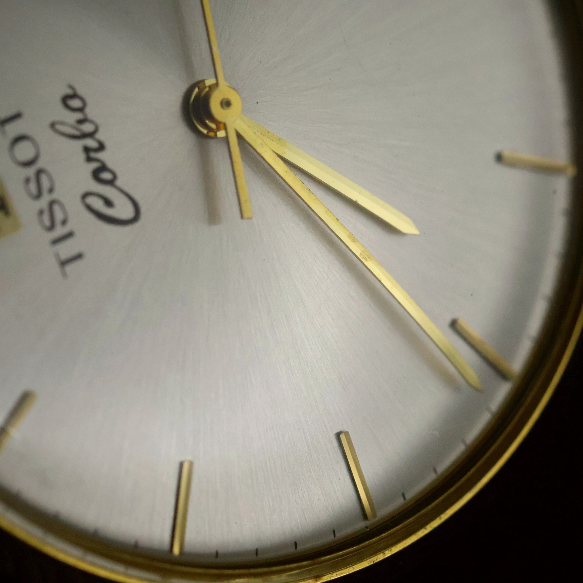 Tissot Corbo Pendant Watch | Silver Sunburst Dial | Gold-Tone | Boxed