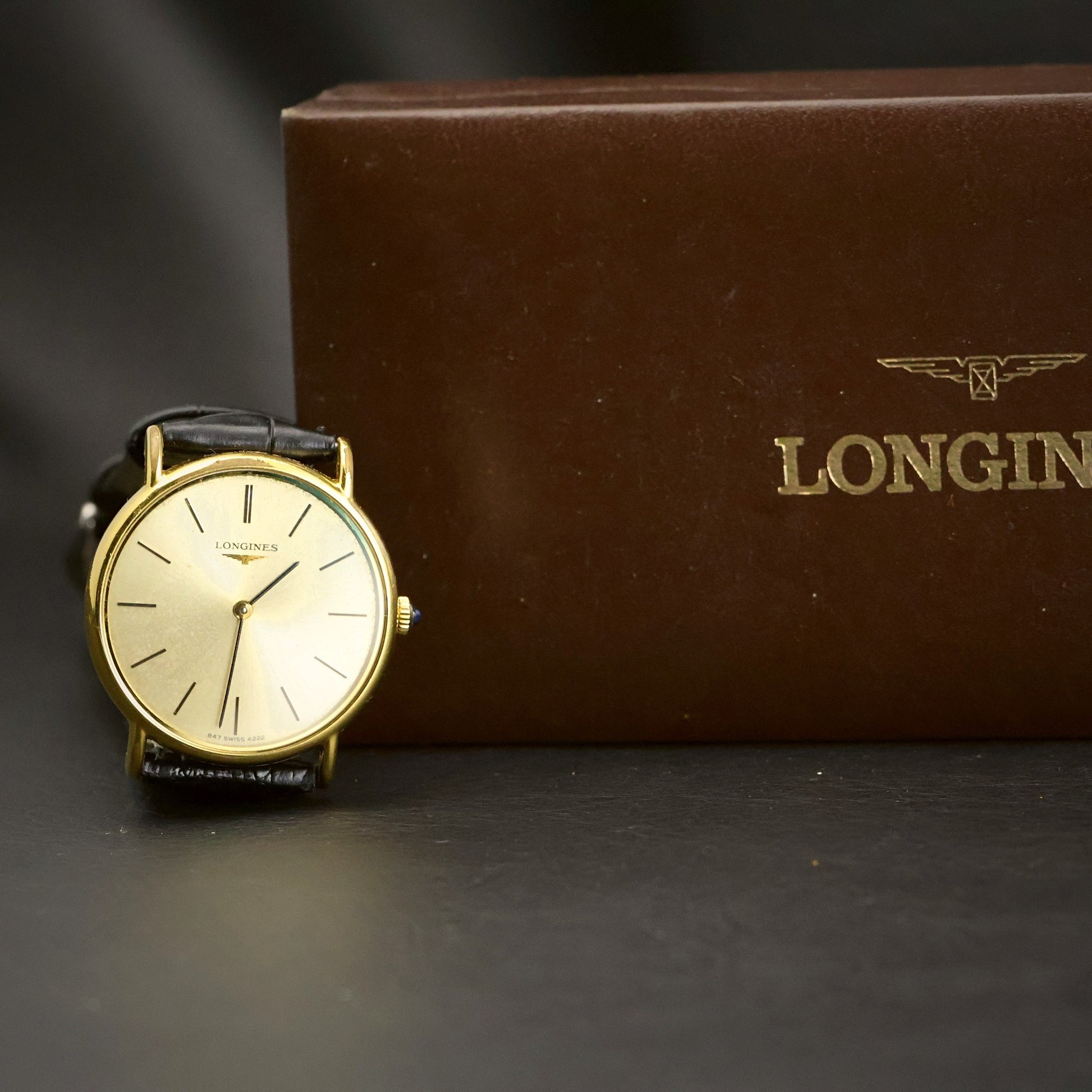 Longines Cal. 847 Dress Watch | Champagne Dial | Gold | Boxed