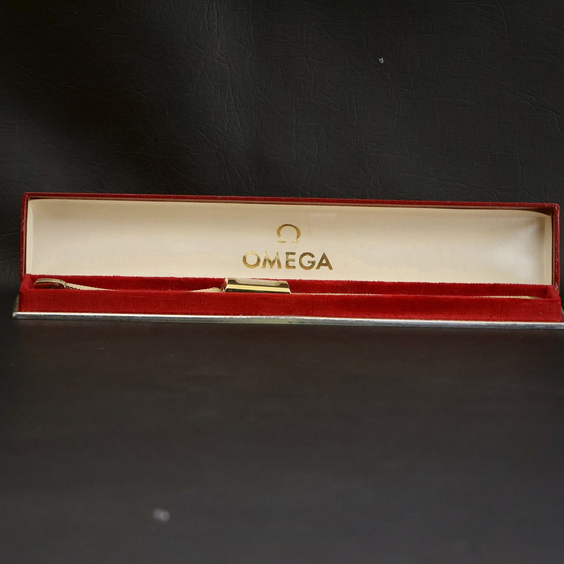 Omega De Ville Ladies Cocktail | Silver Crosshair Dial | Gold Mesh | Boxed