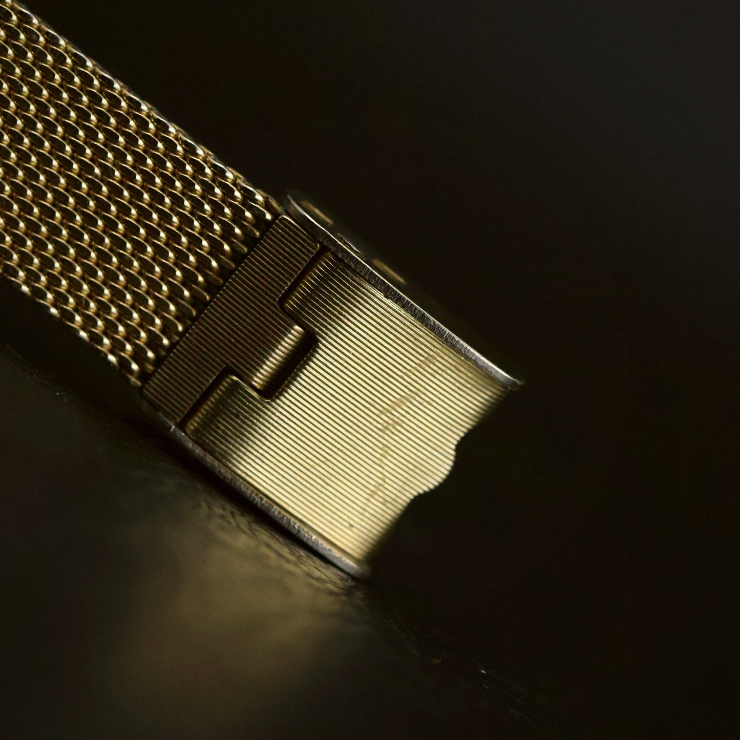 Omega De Ville Ladies Cocktail | Silver Crosshair Dial | Gold Mesh | Boxed