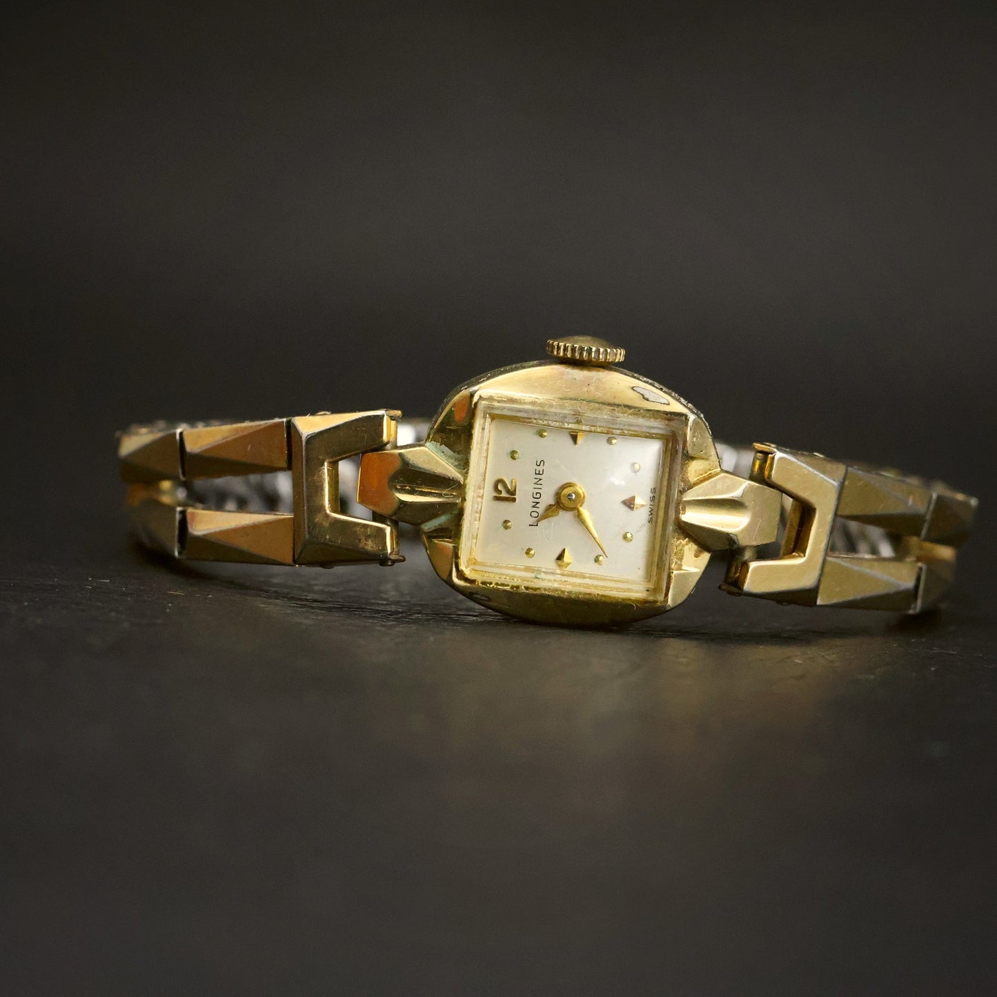 Longines Ladies Cocktail | Cream Square Dial | 10K Gold-Filled | Box & Papers