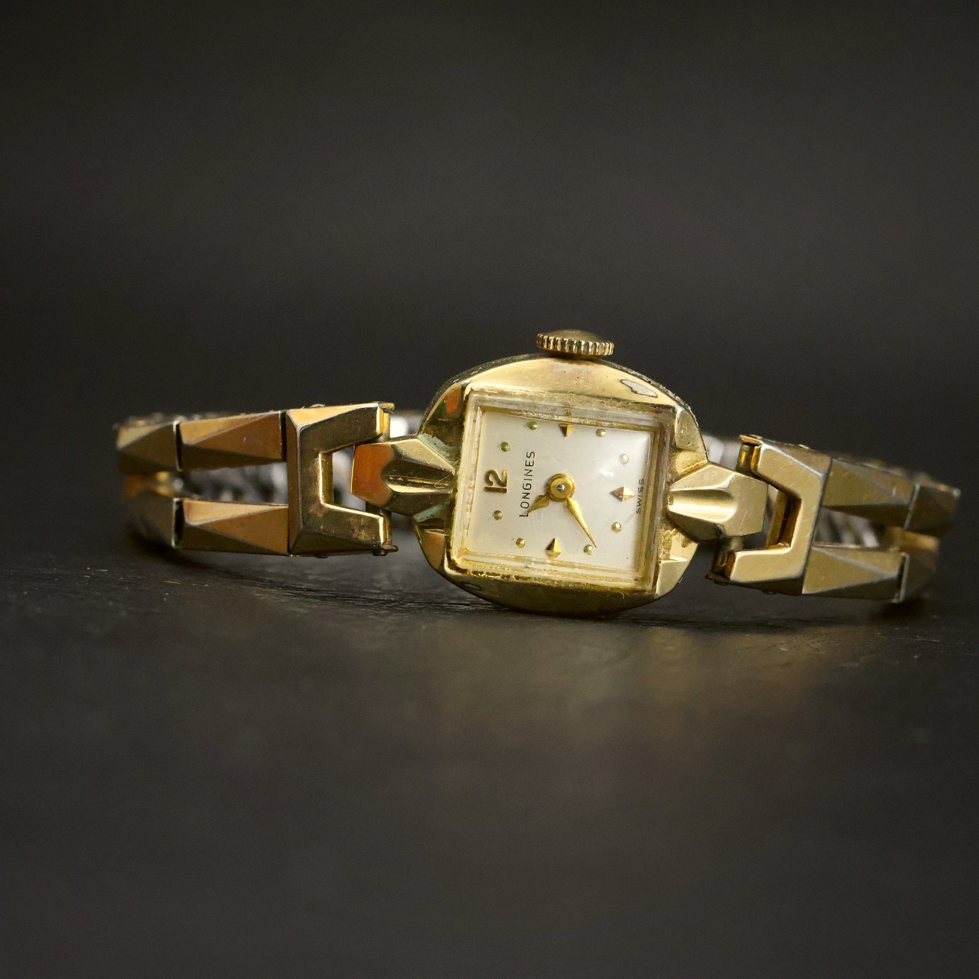 Longines Ladies Cocktail | Cream Square Dial | 10K Gold-Filled | Box & Papers