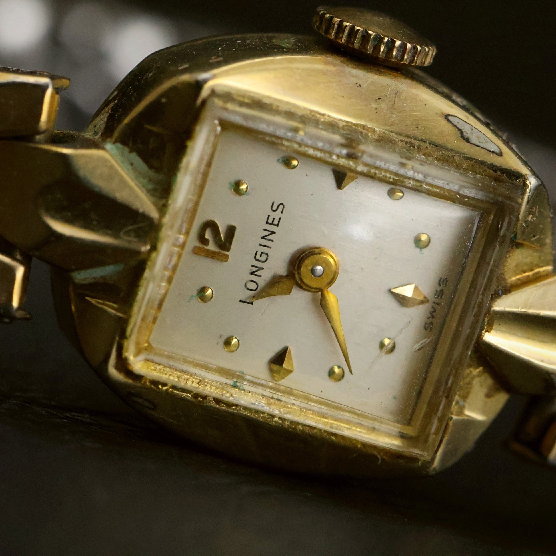 Longines Ladies Cocktail | Cream Square Dial | 10K Gold-Filled | Box & Papers