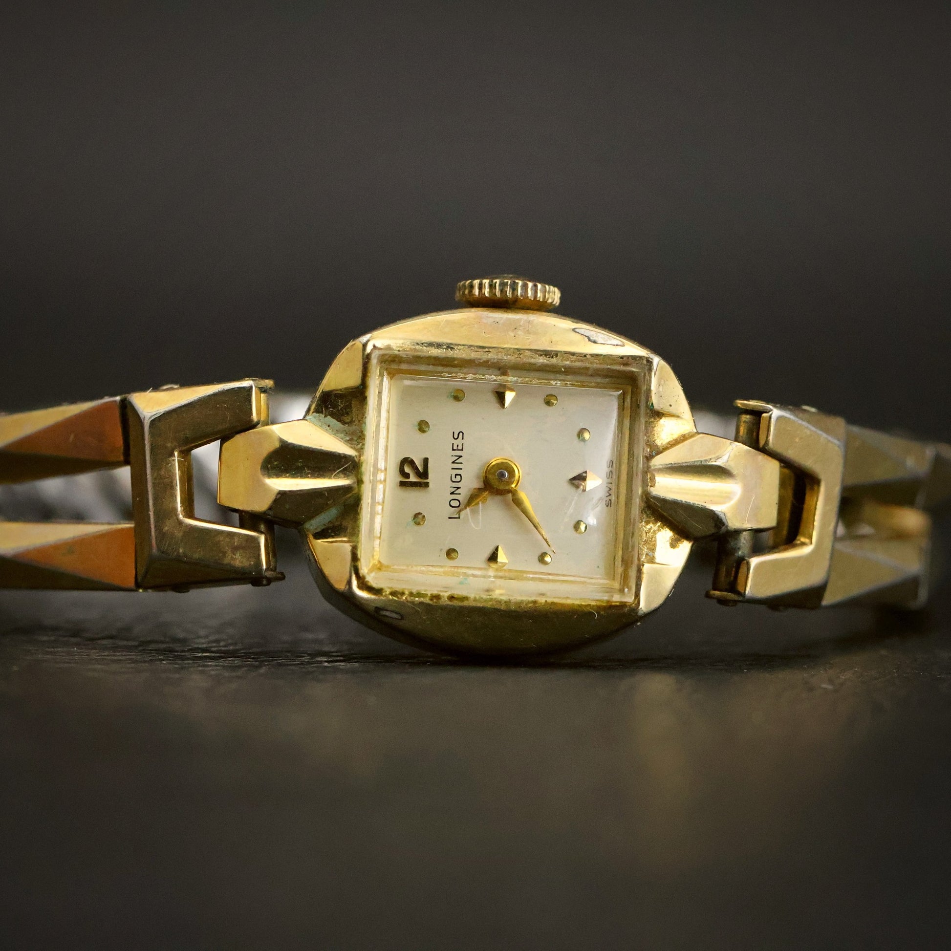 Longines Ladies Cocktail | Cream Square Dial | 10K Gold-Filled | Box & Papers
