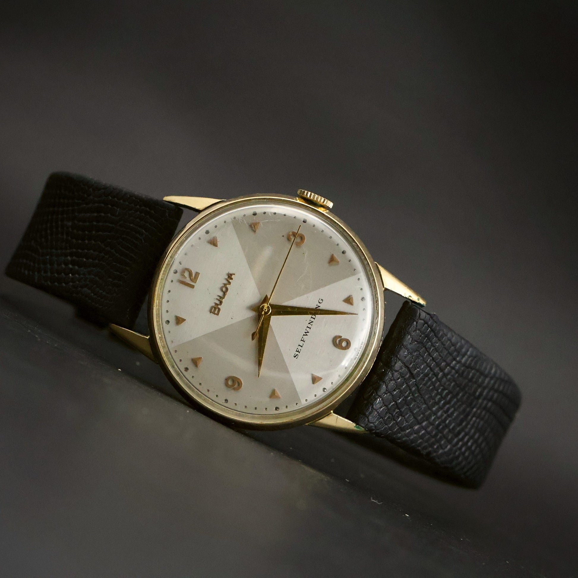 Bulova Selfwinding | Silver Starburst Dial | Gold-Filled | 1952 Military Engraving