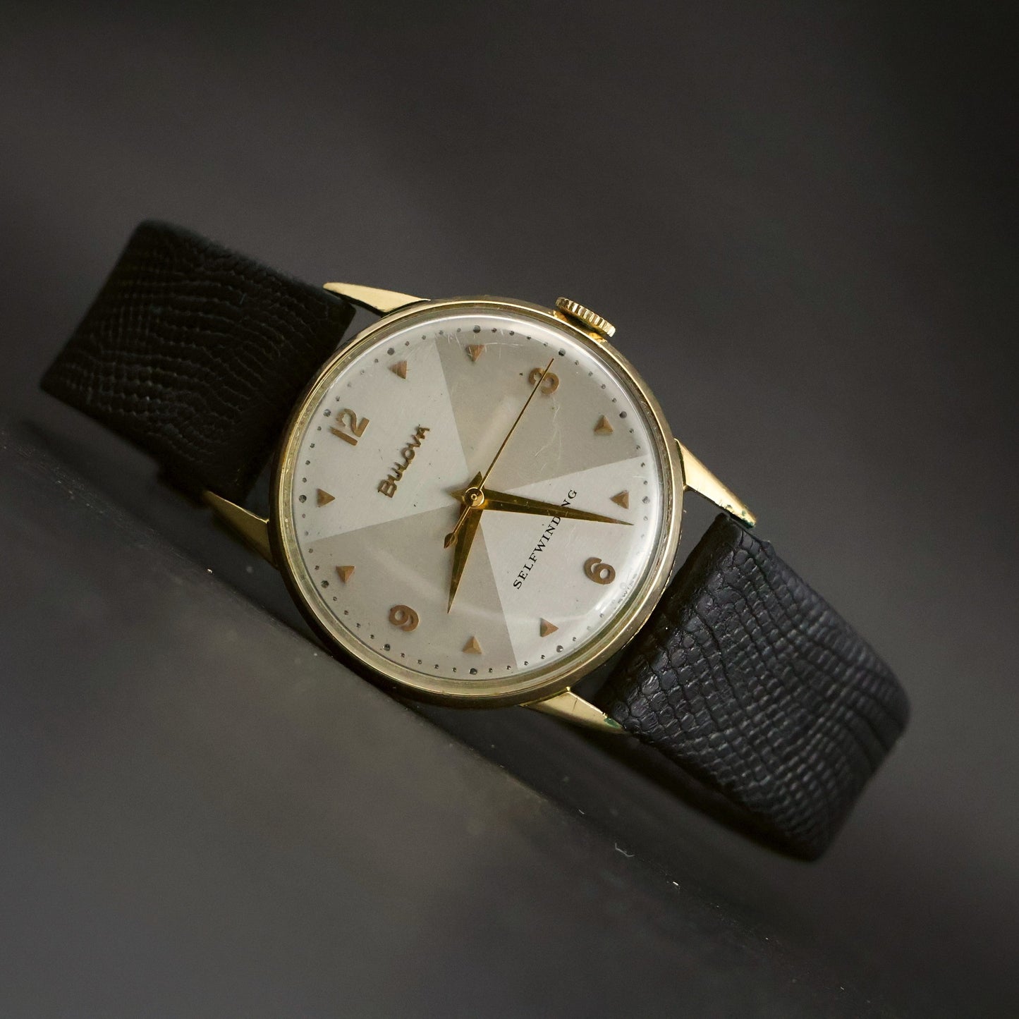 Bulova Selfwinding | Silver Starburst Dial | Gold-Filled | 1952 Military Engraving