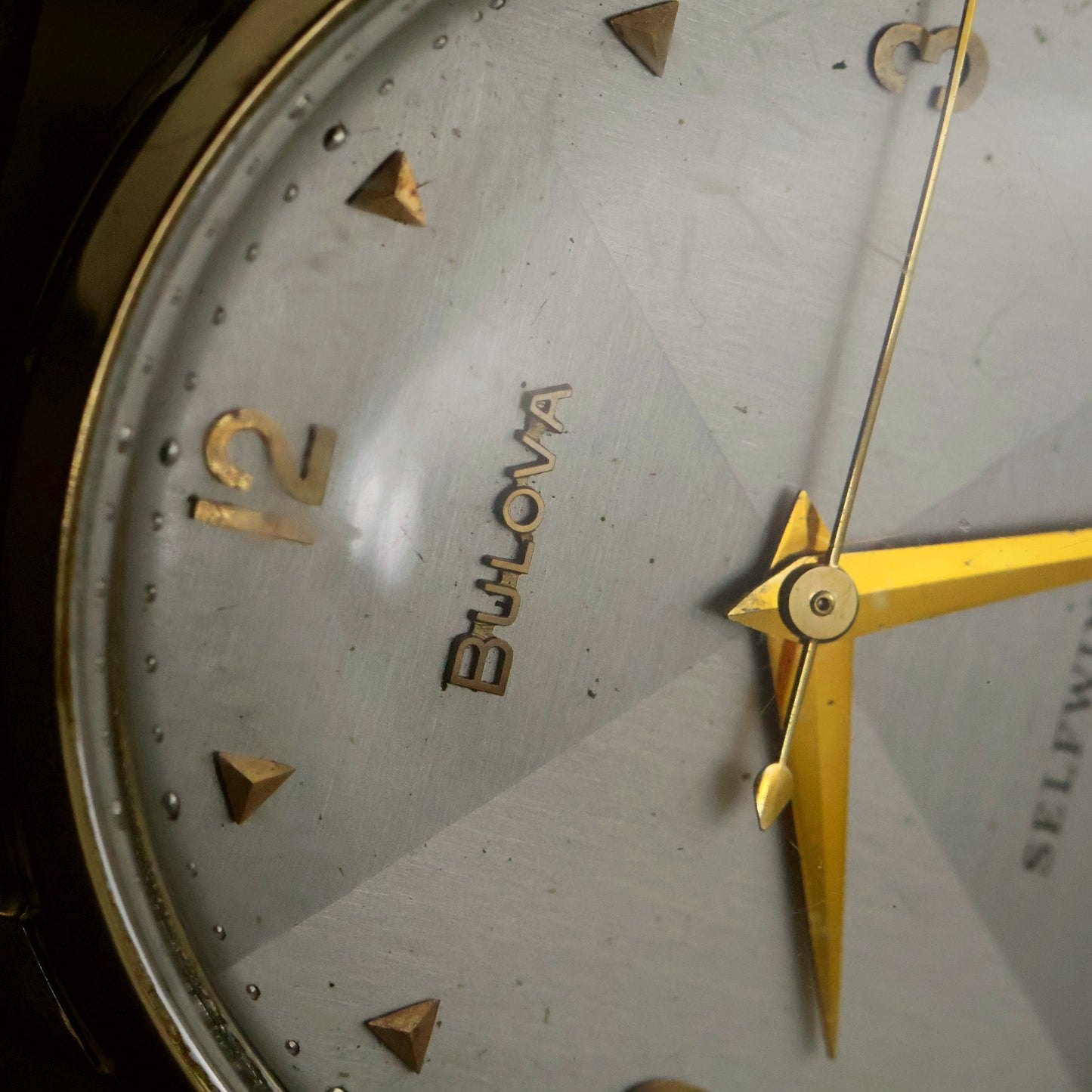 Bulova Selfwinding | Silver Starburst Dial | Gold-Filled | 1952 Military Engraving