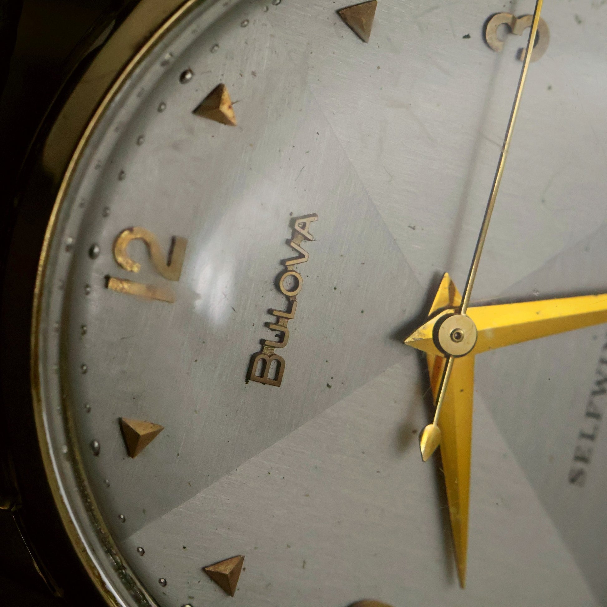 Bulova Selfwinding | Silver Starburst Dial | Gold-Filled | 1952 Military Engraving