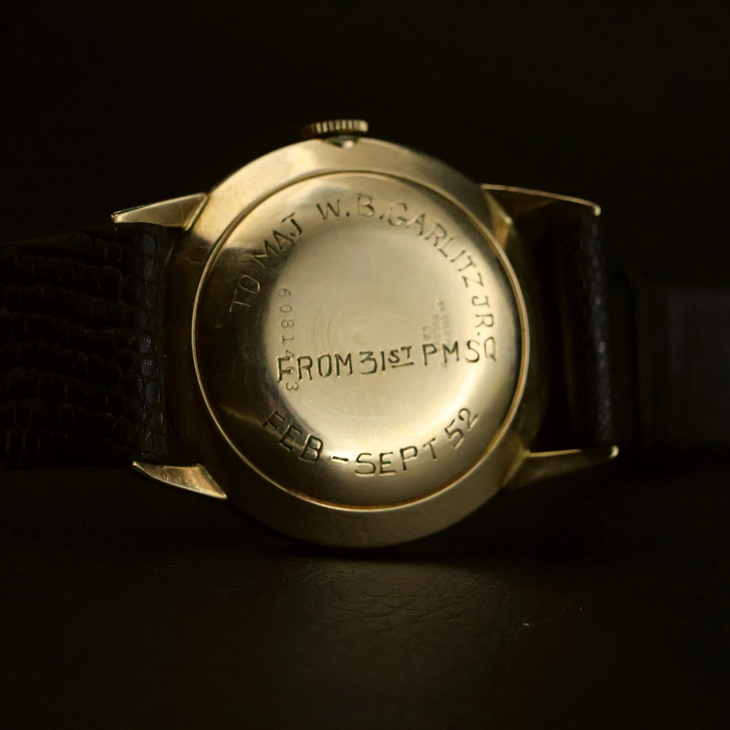 Bulova Selfwinding | Silver Starburst Dial | Gold-Filled | 1952 Military Engraving