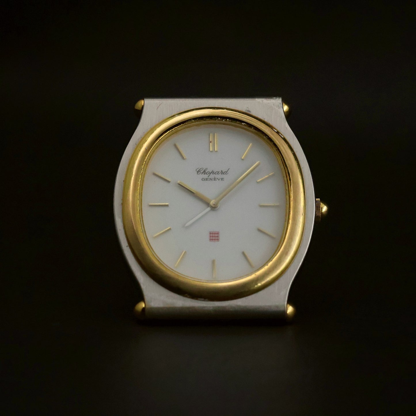 Chopard St. Moritz-Style Cushion | Glossy White Dial | Two-Tone | Ref T8035