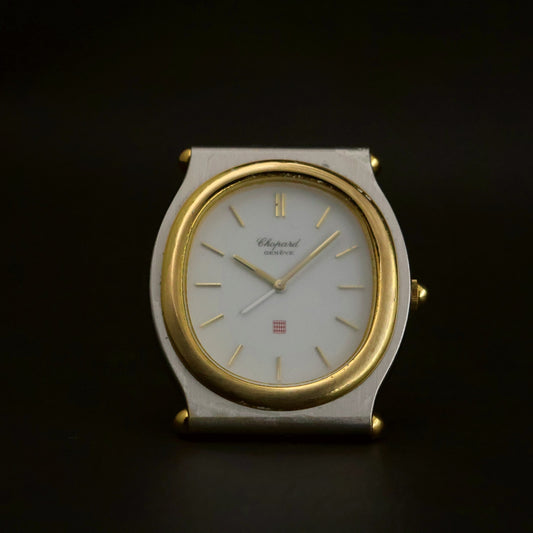 Chopard St. Moritz-Style Cushion | Glossy White Dial | Two-Tone | Ref T8035