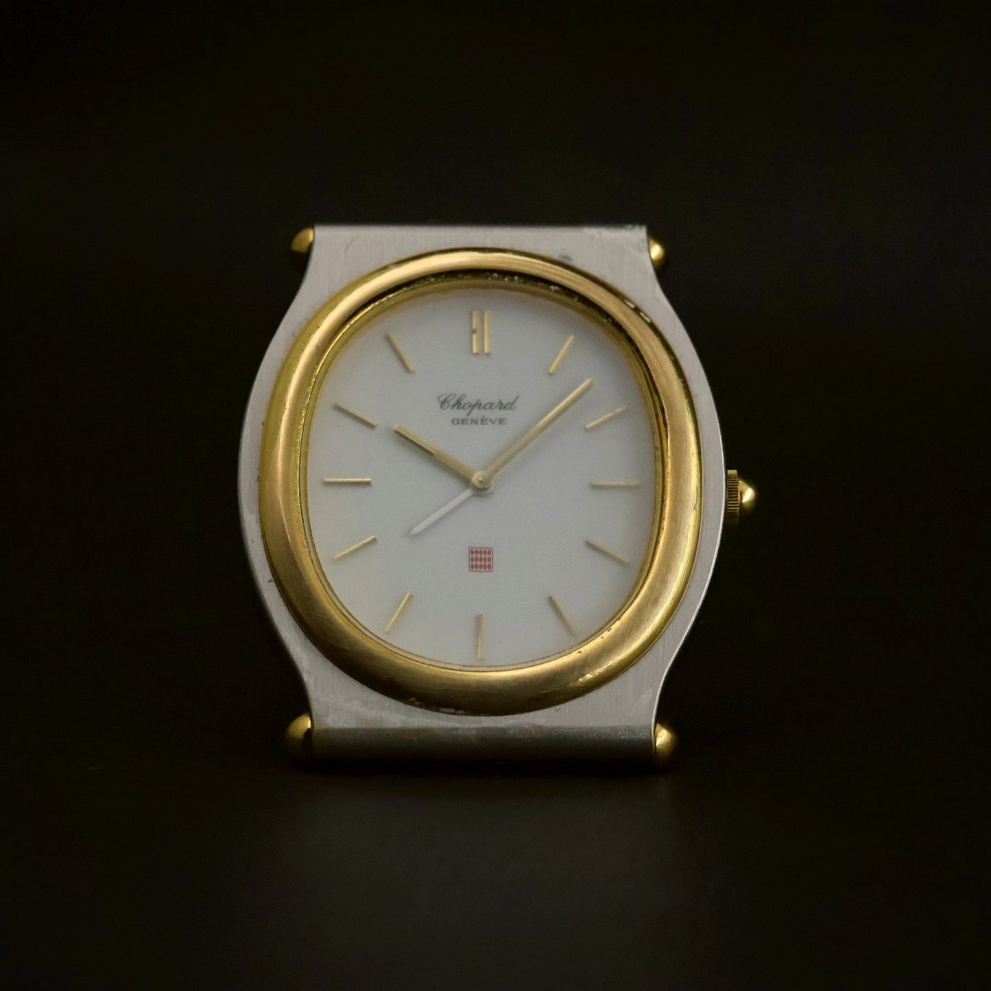 Chopard St. Moritz-Style Cushion | Glossy White Dial | Two-Tone | Ref T8035