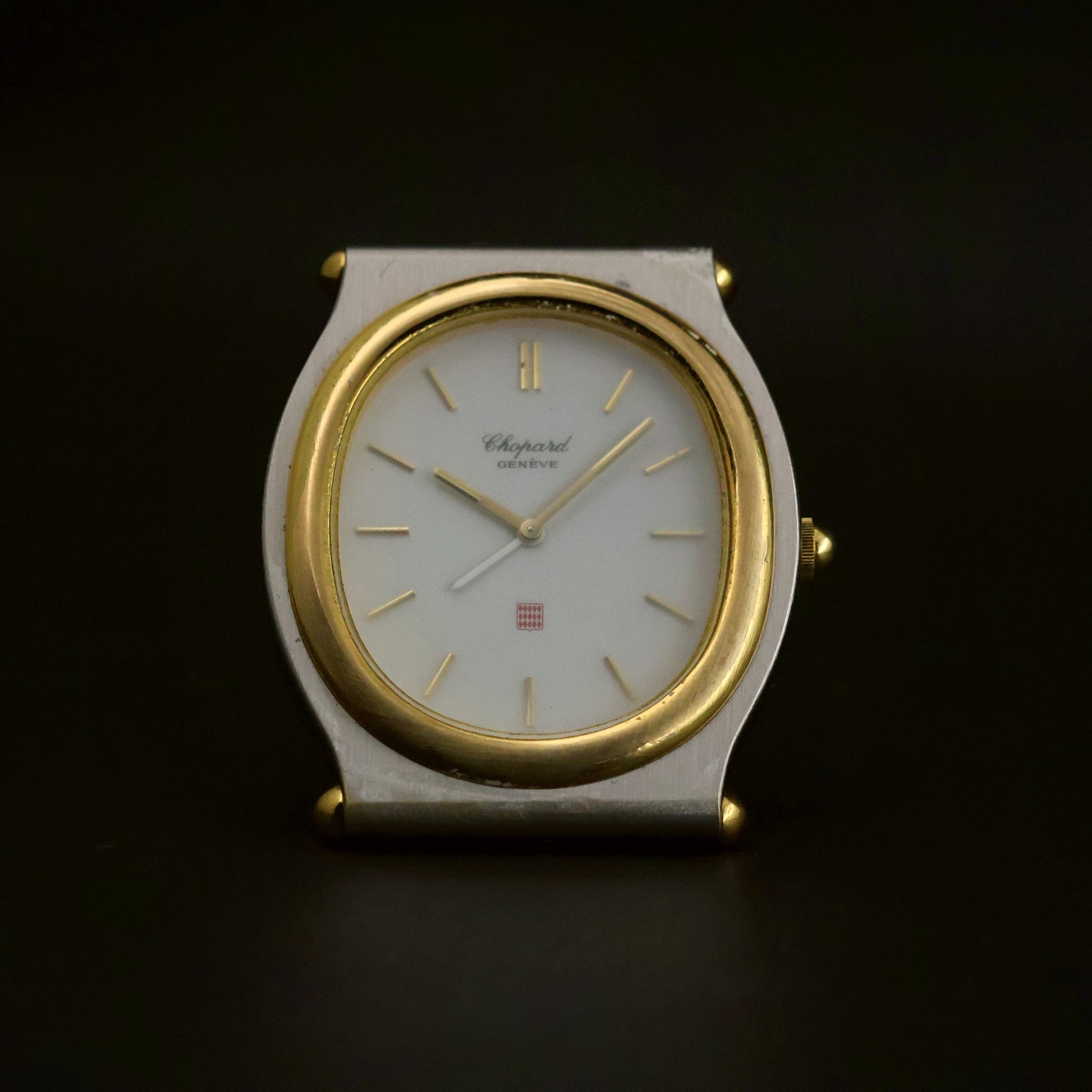 Chopard St. Moritz-Style Cushion | Glossy White Dial | Two-Tone | Ref T8035