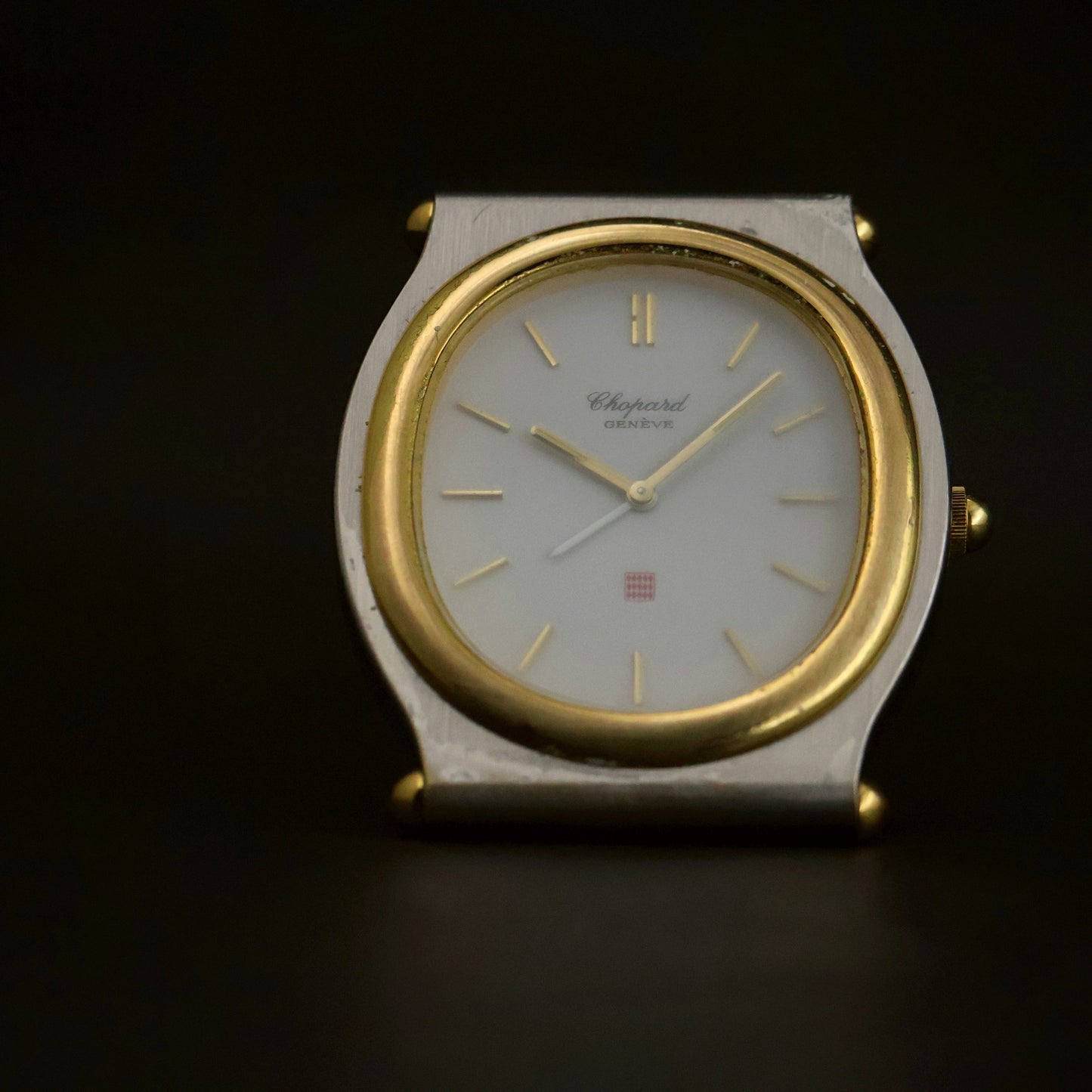 Chopard St. Moritz-Style Cushion | Glossy White Dial | Two-Tone | Ref T8035