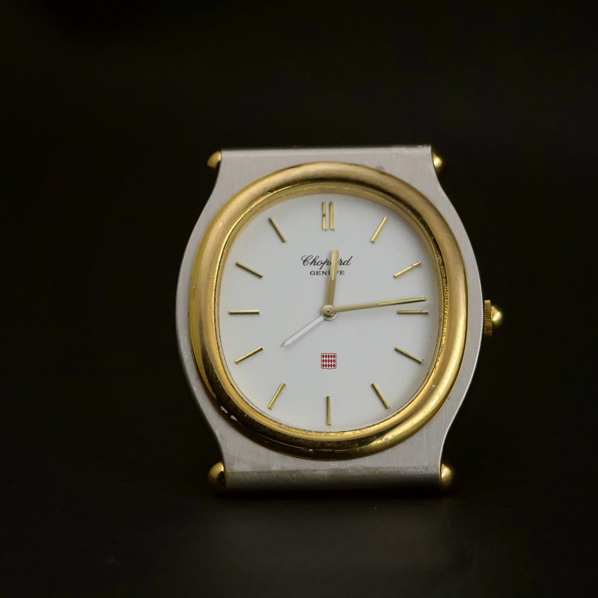Chopard St. Moritz-Style Cushion | Glossy White Dial | Two-Tone | Ref T8035