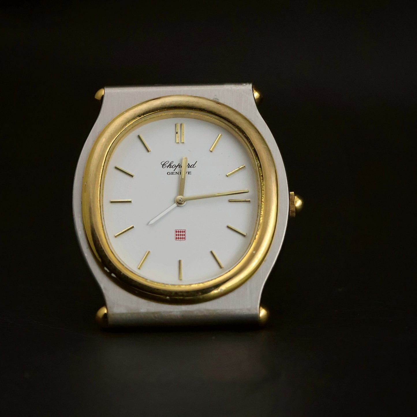 Chopard St. Moritz-Style Cushion | Glossy White Dial | Two-Tone | Ref T8035