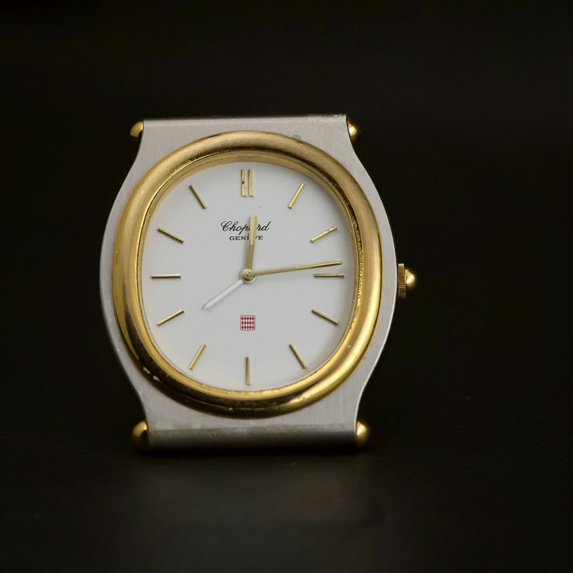Chopard St. Moritz-Style Cushion | Glossy White Dial | Two-Tone | Ref T8035