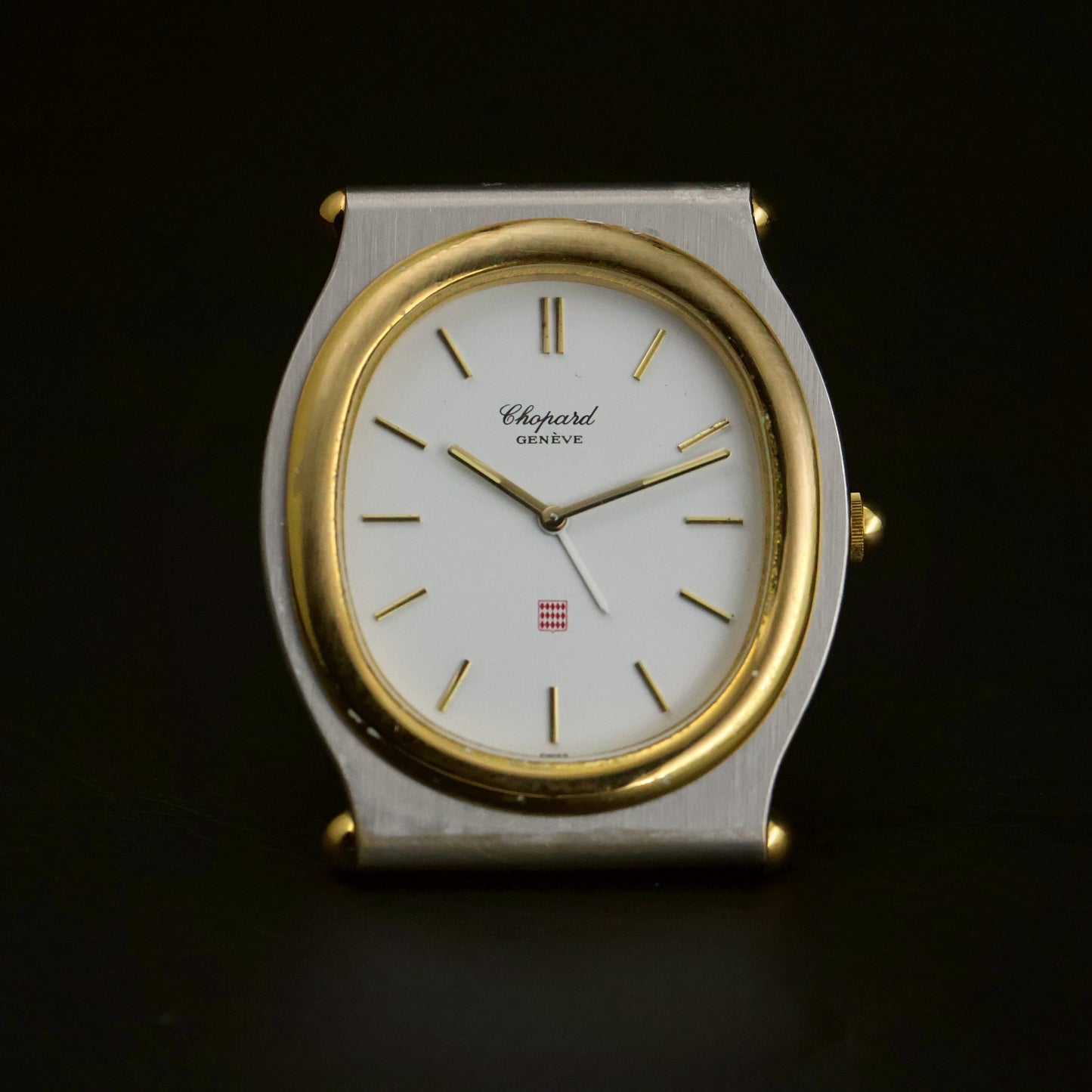Chopard St. Moritz-Style Cushion | Glossy White Dial | Two-Tone | Ref T8035