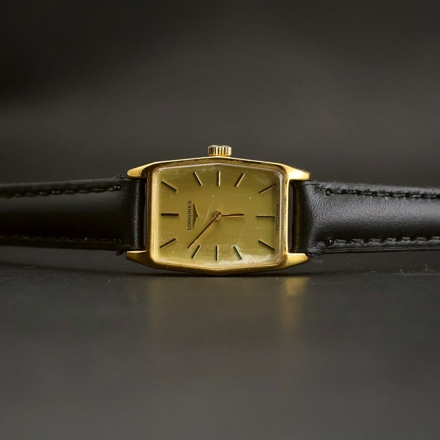Longines Ladies Tonneau | Champagne Dial | Gold | Manual Wind