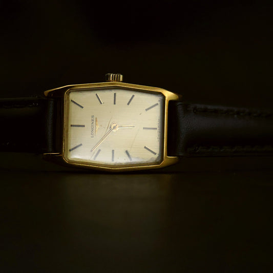 Longines Ladies Tonneau | Champagne Dial | Gold | Manual Wind