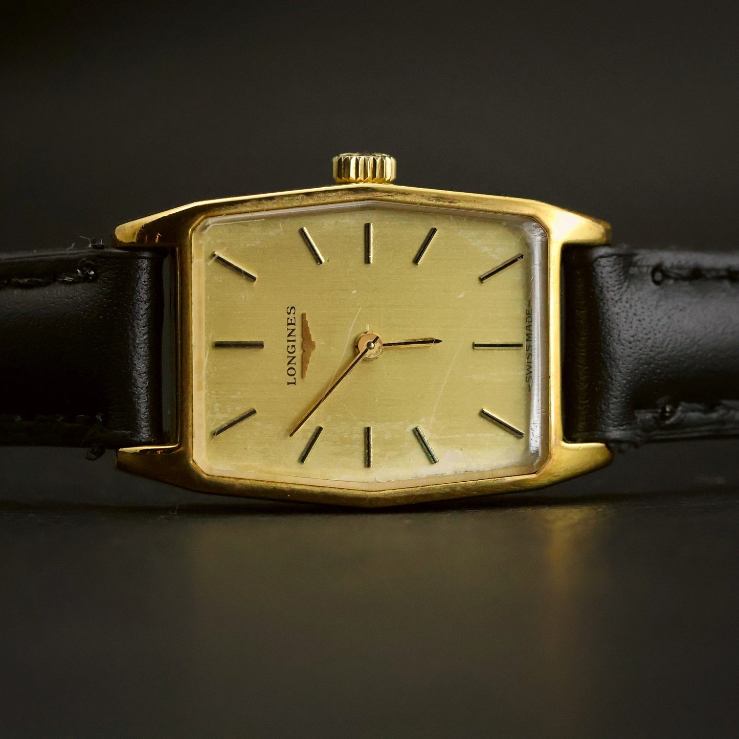 Longines Ladies Tonneau | Champagne Dial | Gold | Manual Wind