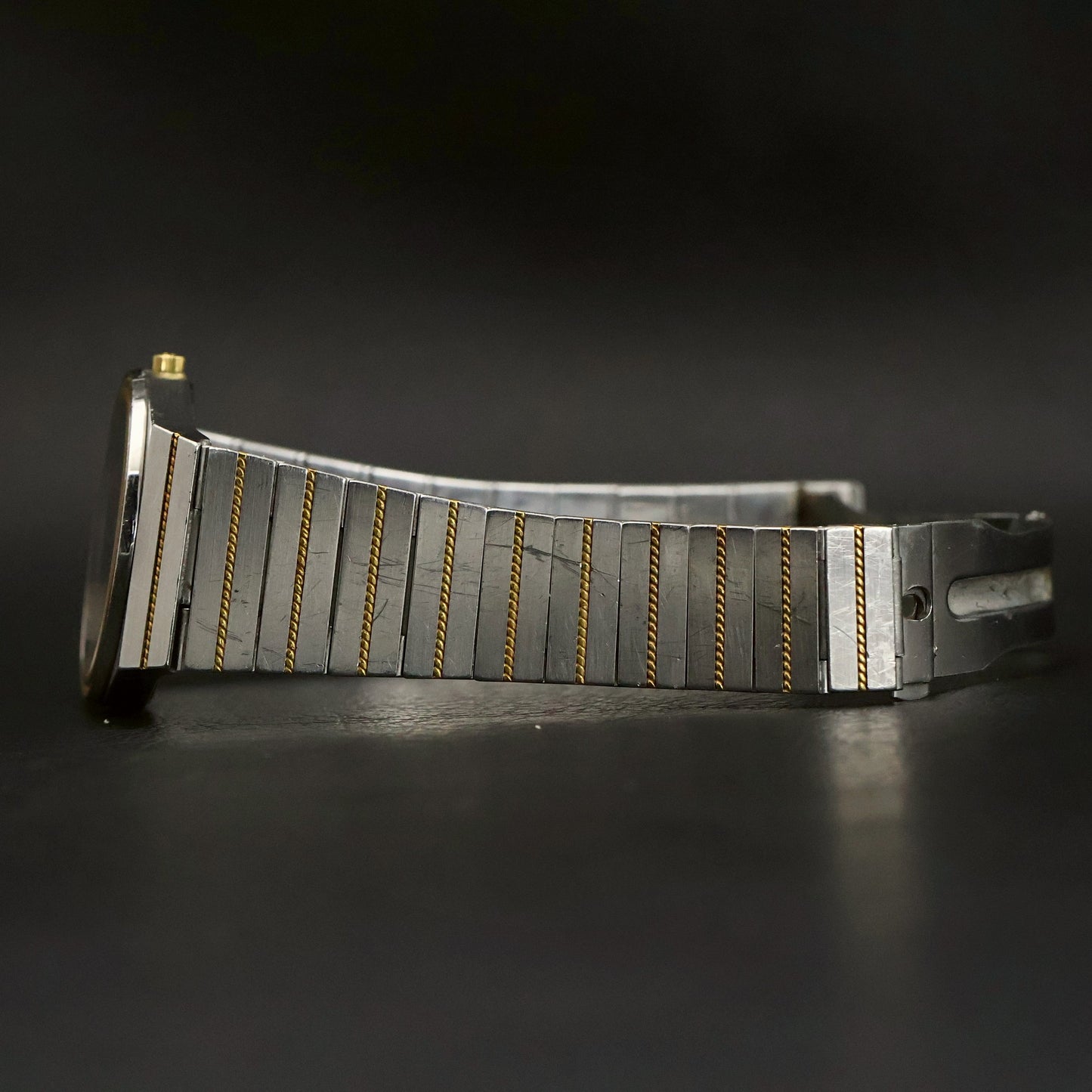 Omega Constellation Chronometer | Glossy Black Dial | Two-Tone | Quartz