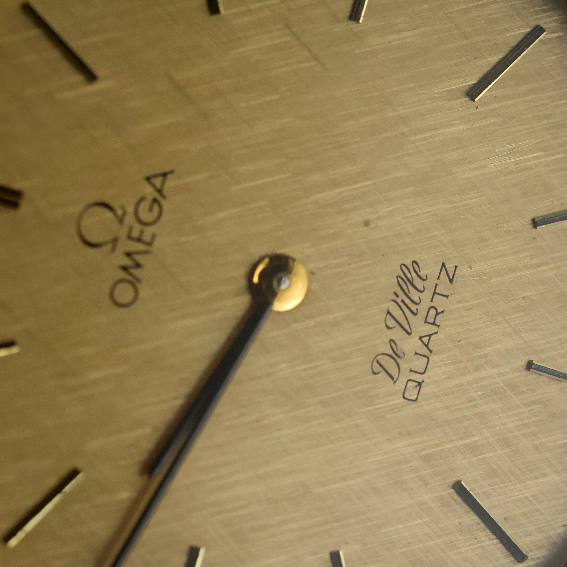 Omega De Ville | Champagne Linen Dial | Gold | Mesh Bracelet | Quartz