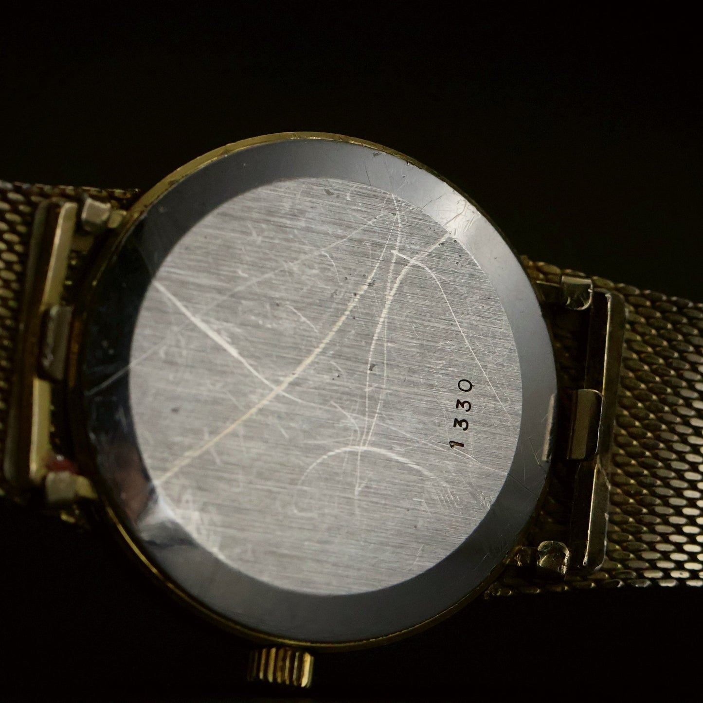 Omega De Ville | Champagne Linen Dial | Gold | Mesh Bracelet | Quartz