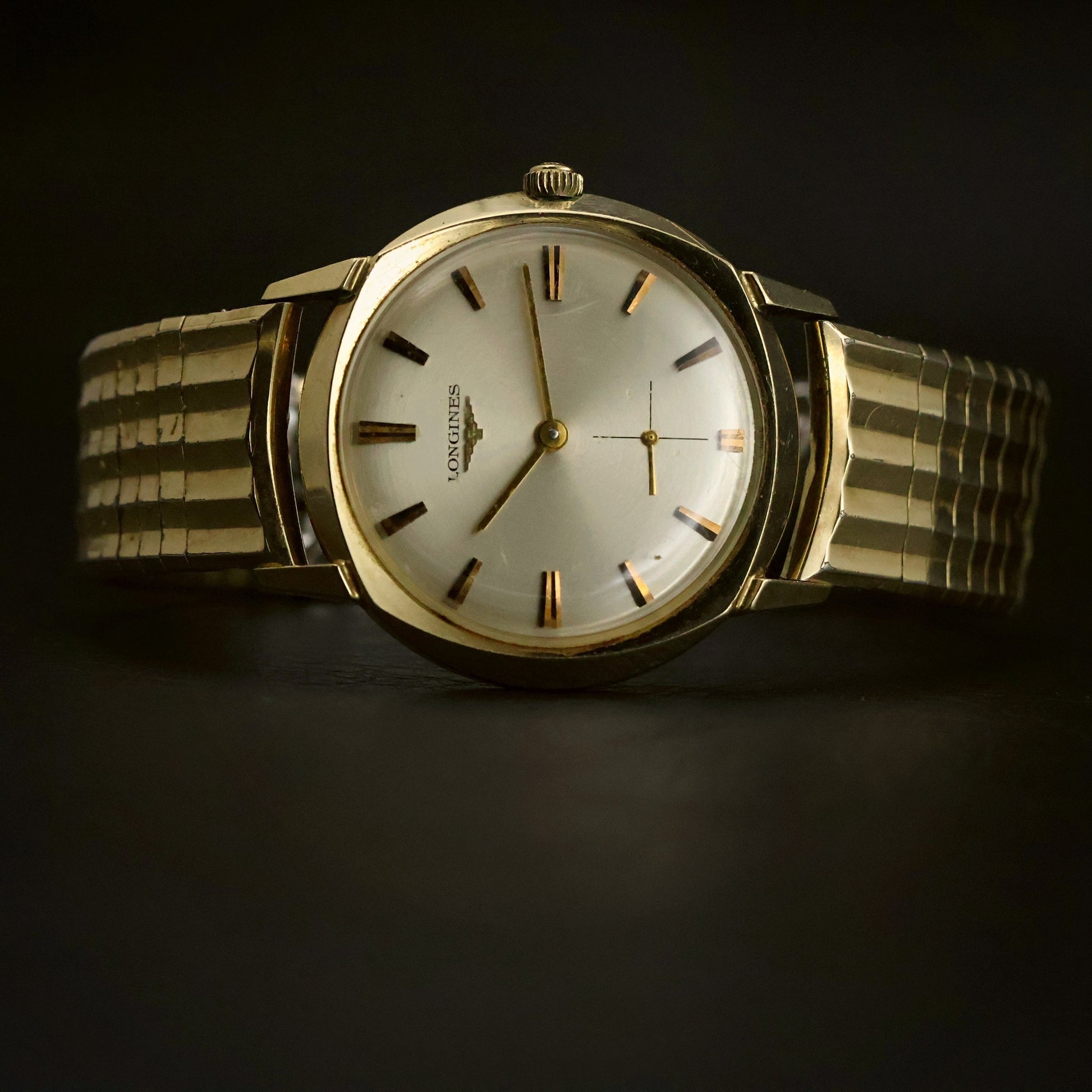 Longines Gents Dress | Silver Sunburst Dial | 10K Gold-Filled | Sub-Seconds