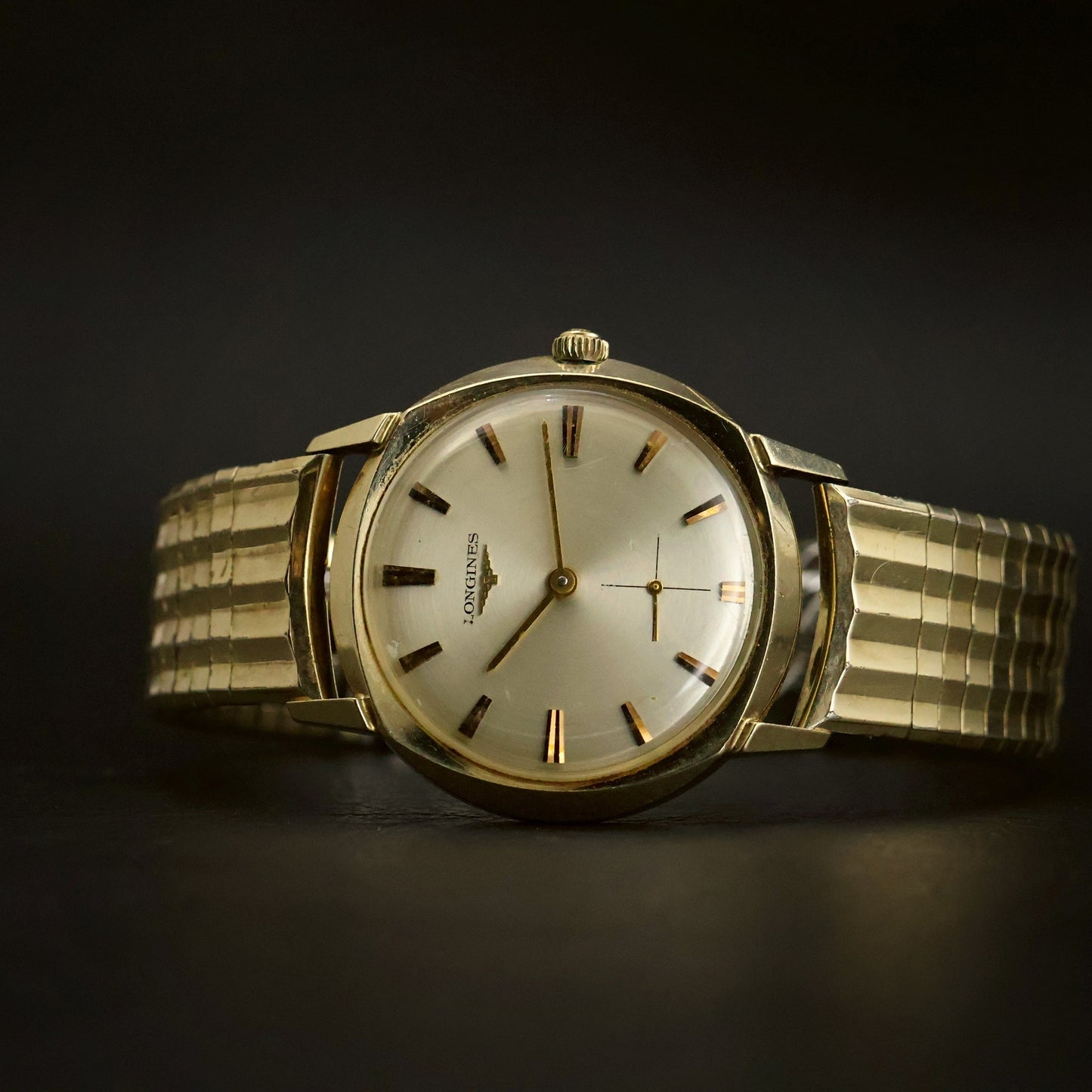 Longines Gents Dress | Silver Sunburst Dial | 10K Gold-Filled | Sub-Seconds