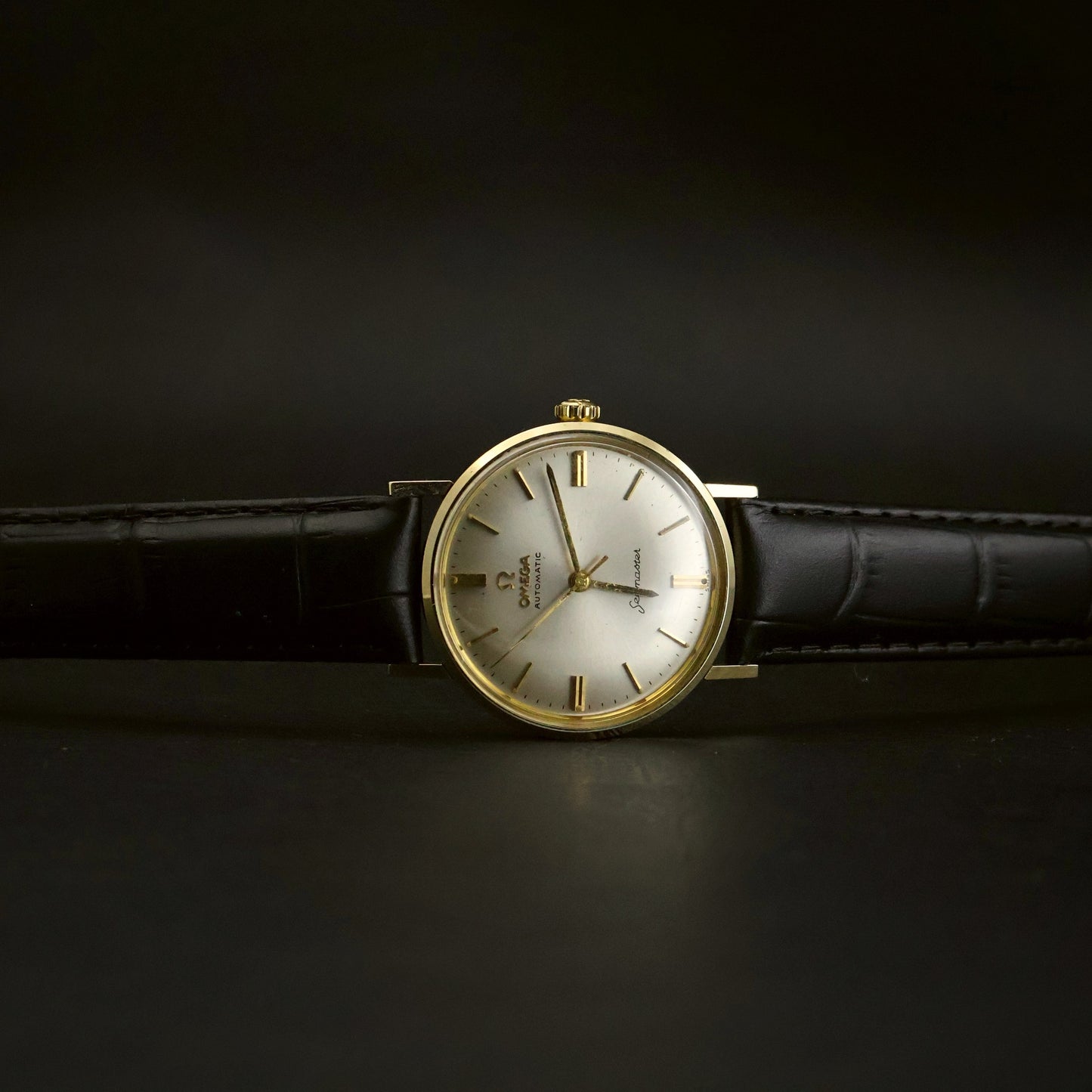 Omega Seamaster Automatic | Silver Sunburst Dial | Gold-Capped | 1966 Presentation