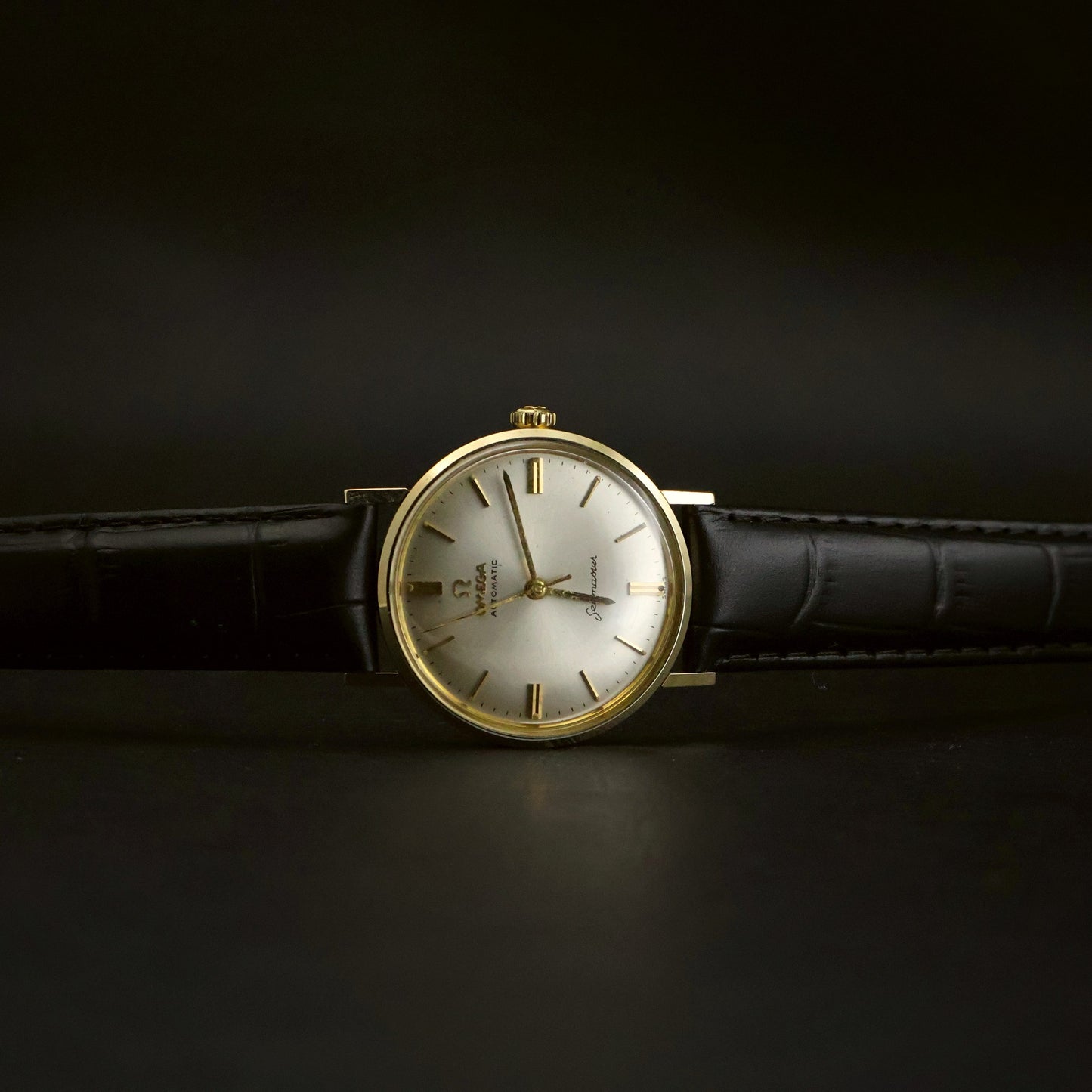 Omega Seamaster Automatic | Silver Sunburst Dial | Gold-Capped | 1966 Presentation