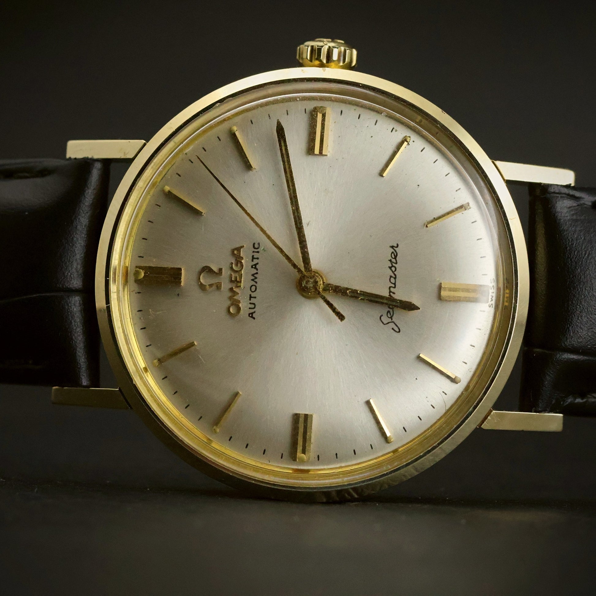 Omega Seamaster Automatic | Silver Sunburst Dial | Gold-Capped | 1966 Presentation
