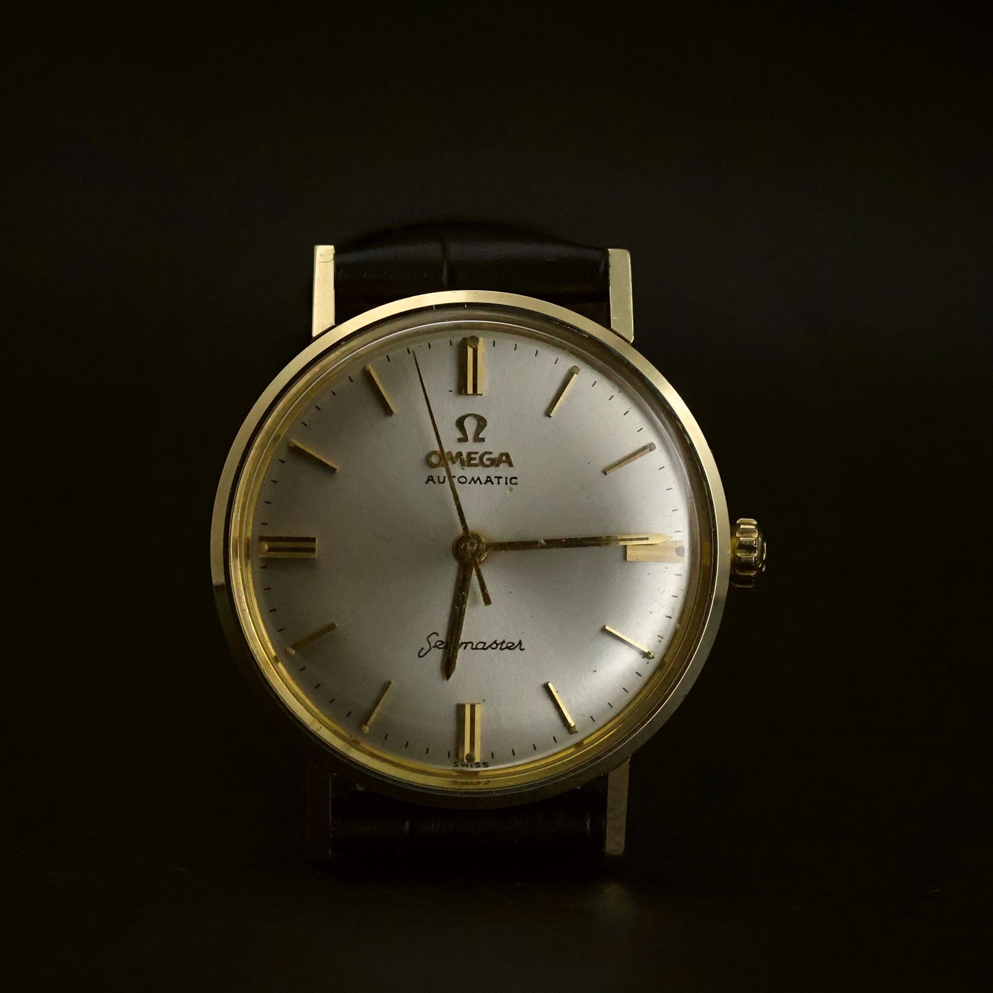 Omega Seamaster Automatic | Silver Sunburst Dial | Gold-Capped | 1966 Presentation