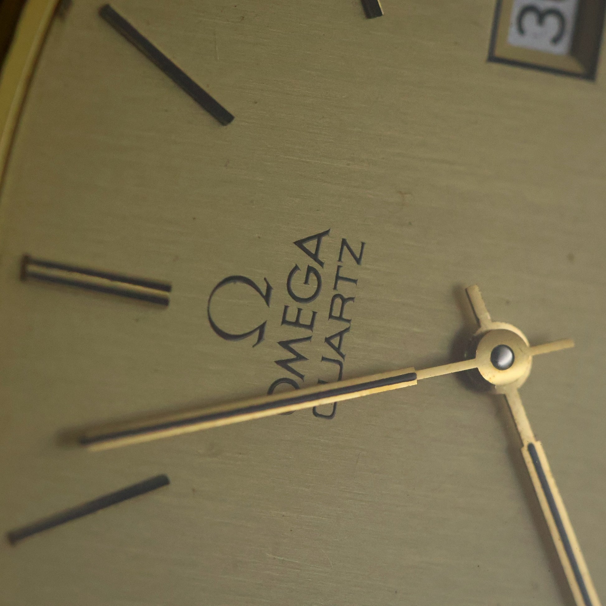 Omega De Ville Quartz | Champagne Dial | Gold Cushion Case | Date