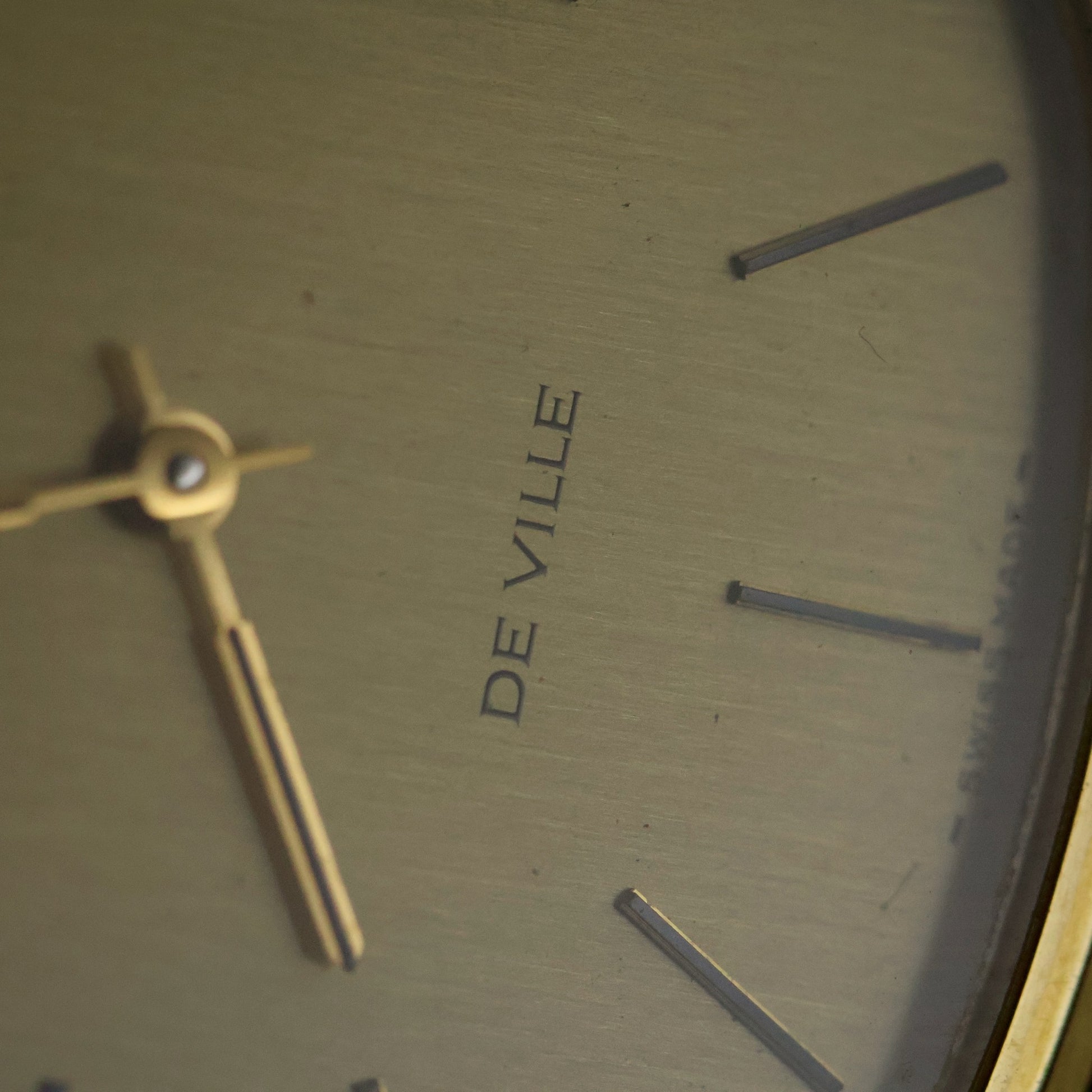 Omega De Ville Quartz | Champagne Dial | Gold Cushion Case | Date