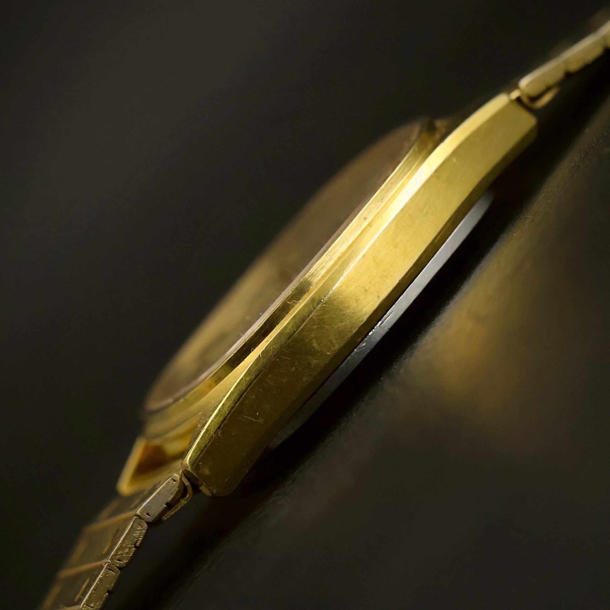 Omega De Ville Quartz | Champagne Dial | Gold Cushion Case | Date