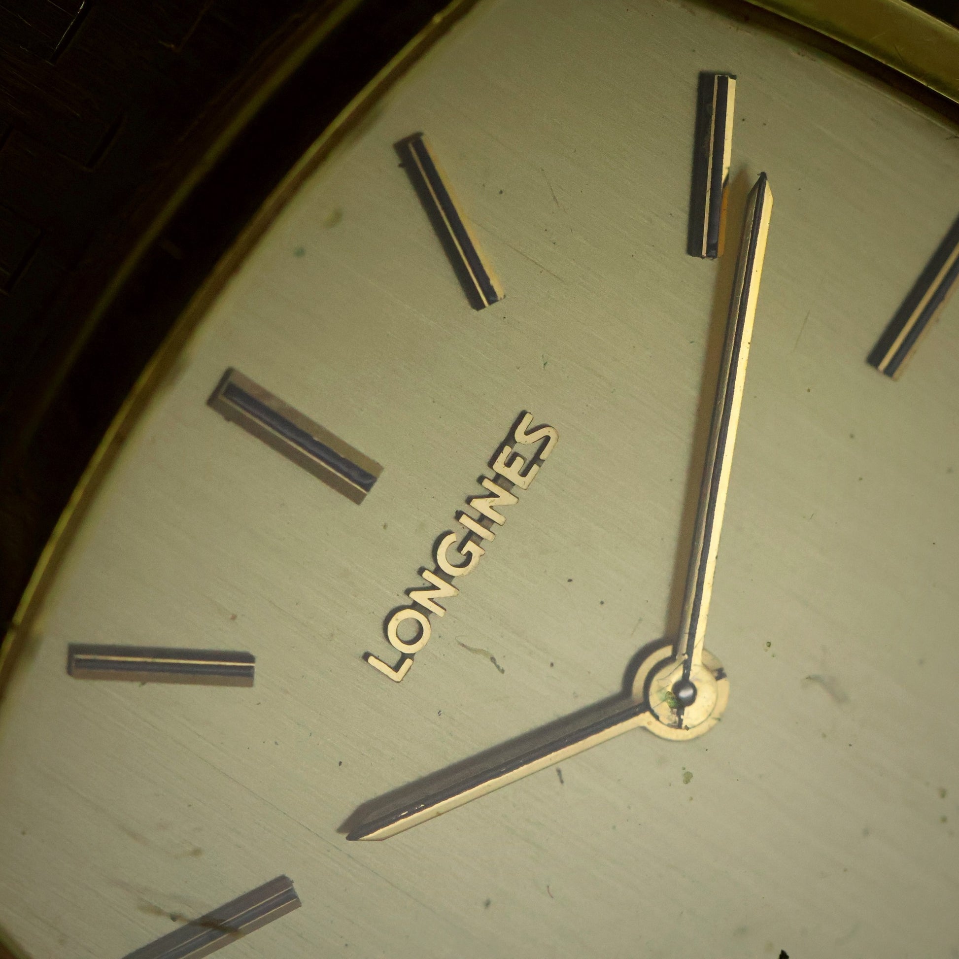 Longines Tonneau | Champagne Dial | Gold-Tone Case | Brick Bracelet