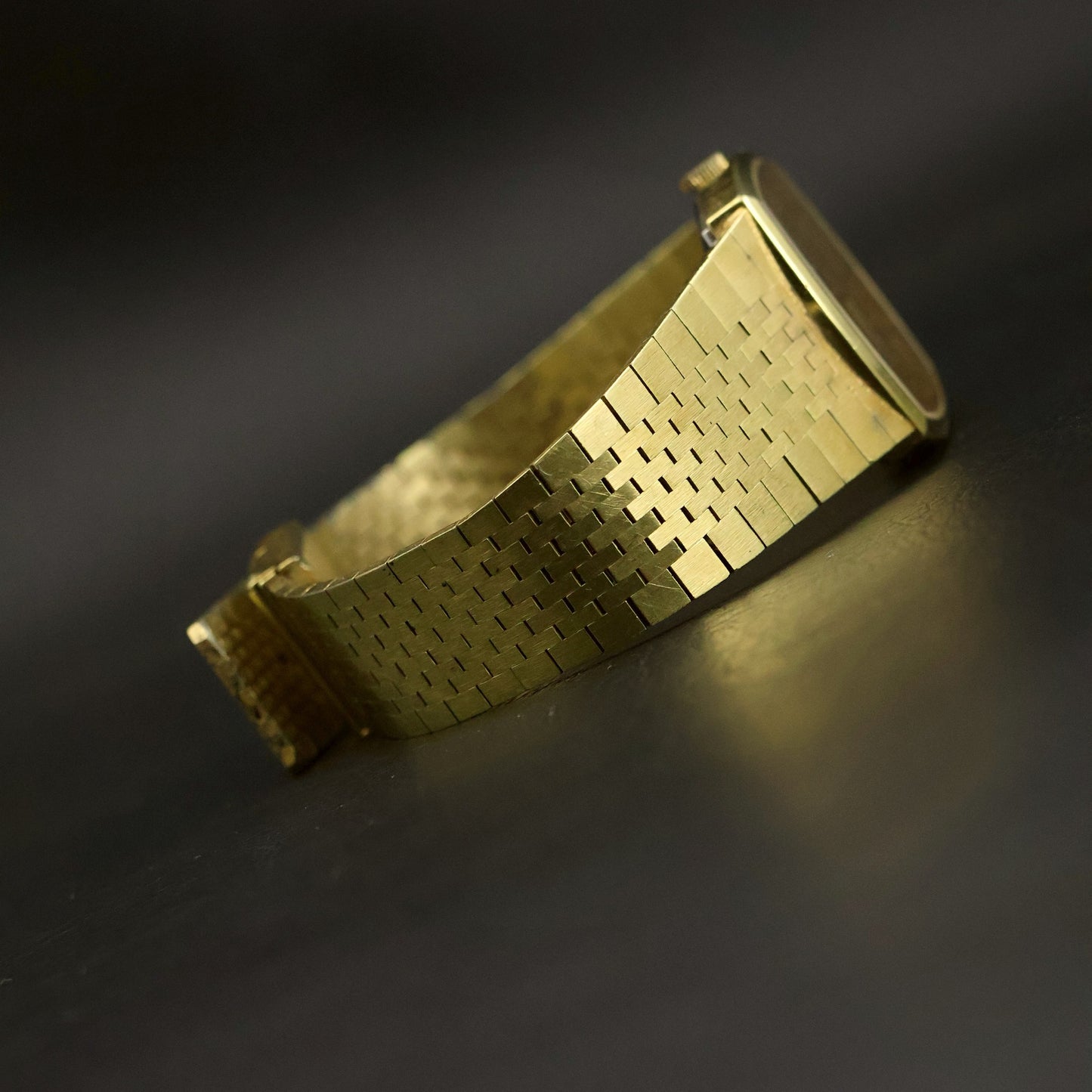 Longines Tonneau | Champagne Dial | Gold-Tone Case | Brick Bracelet