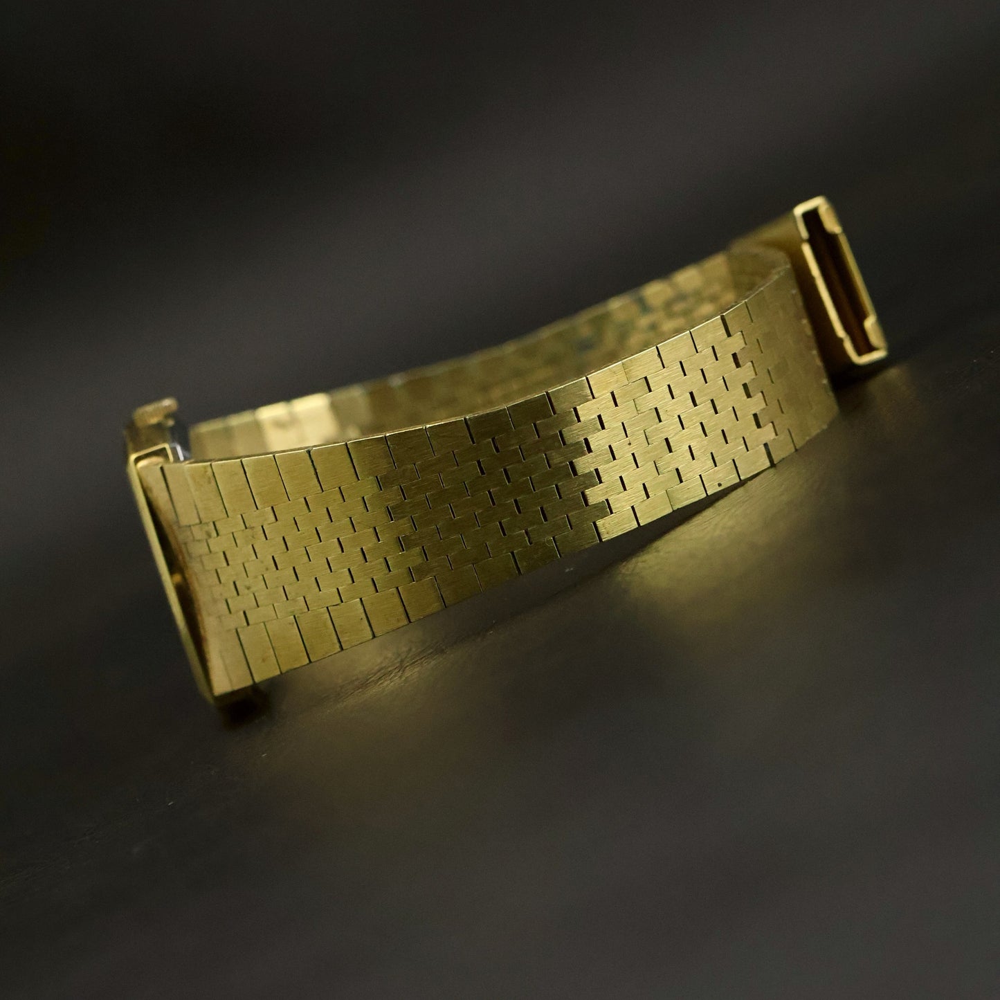 Longines Tonneau | Champagne Dial | Gold-Tone Case | Brick Bracelet