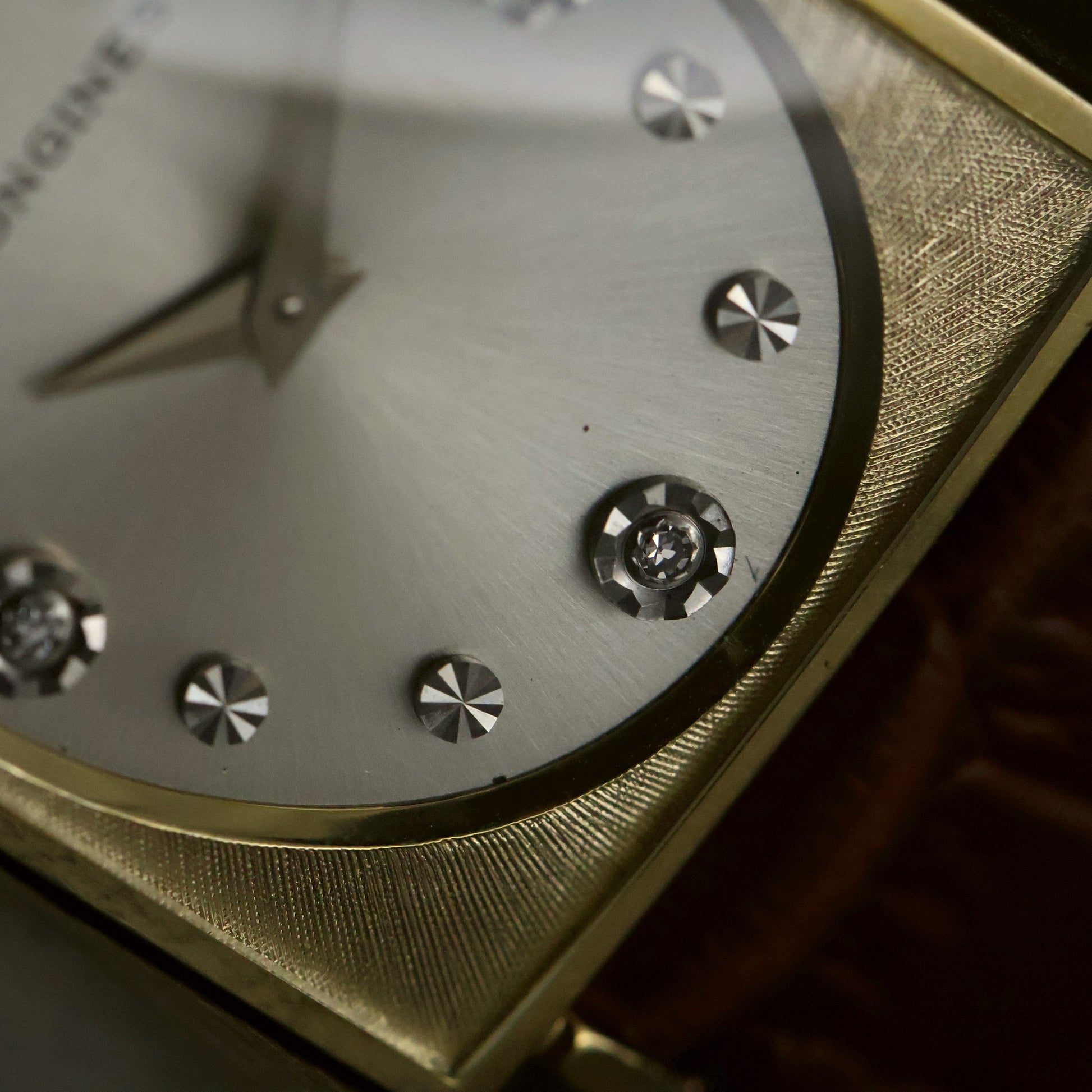 Longines Diamond Dial | Silver Sunburst | 10K Gold-Filled Square Case