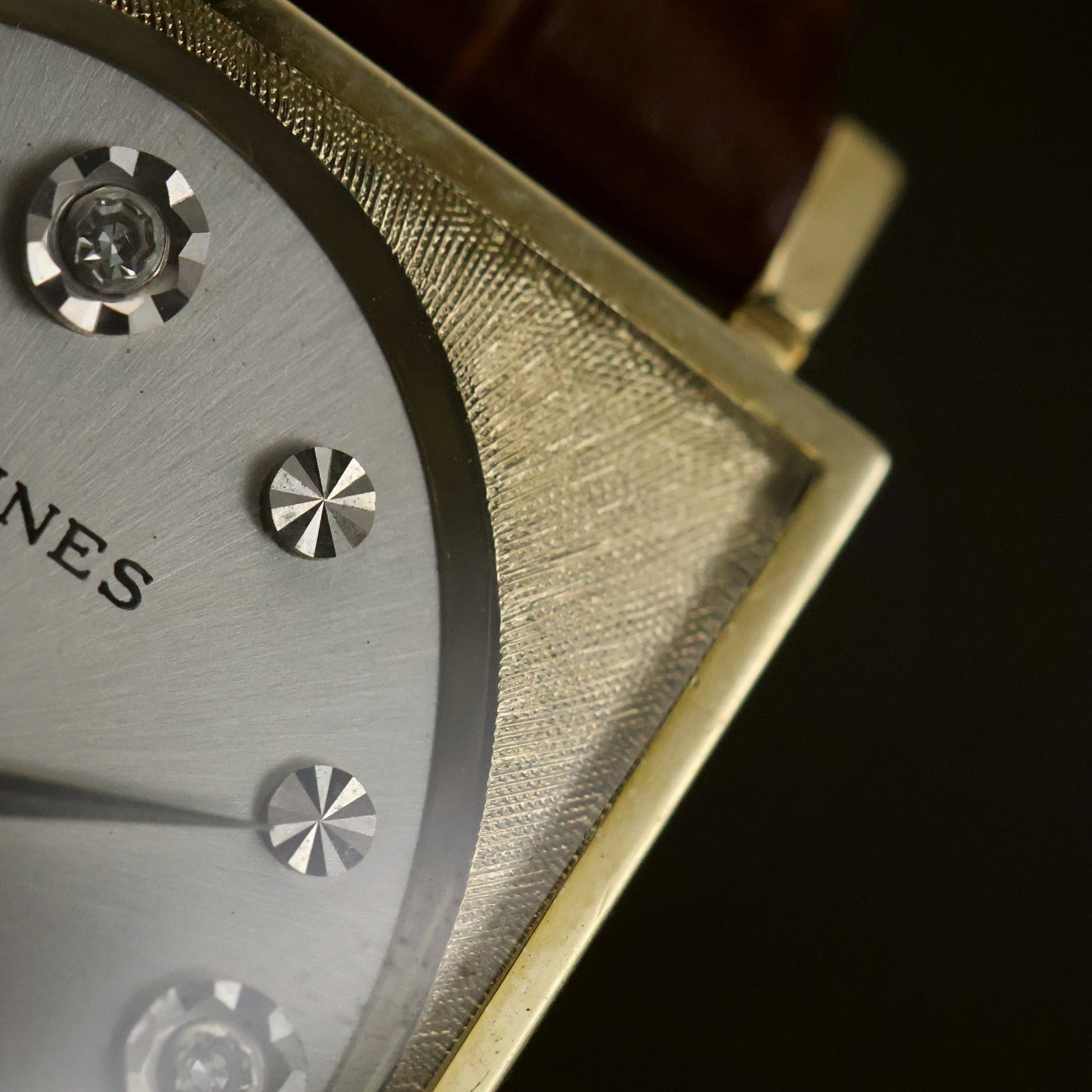 Longines Diamond Dial | Silver Sunburst | 10K Gold-Filled Square Case