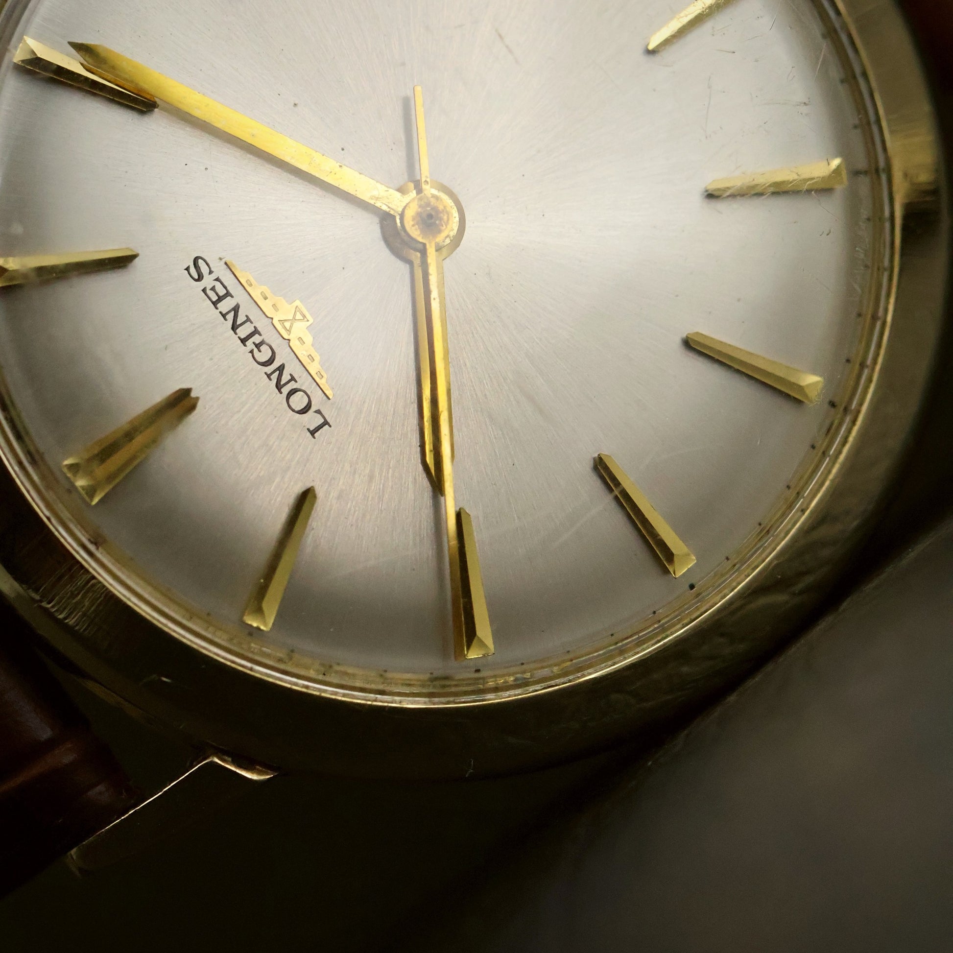Longines Gents Dress | Silver Sunburst Dial | Gold Round Case