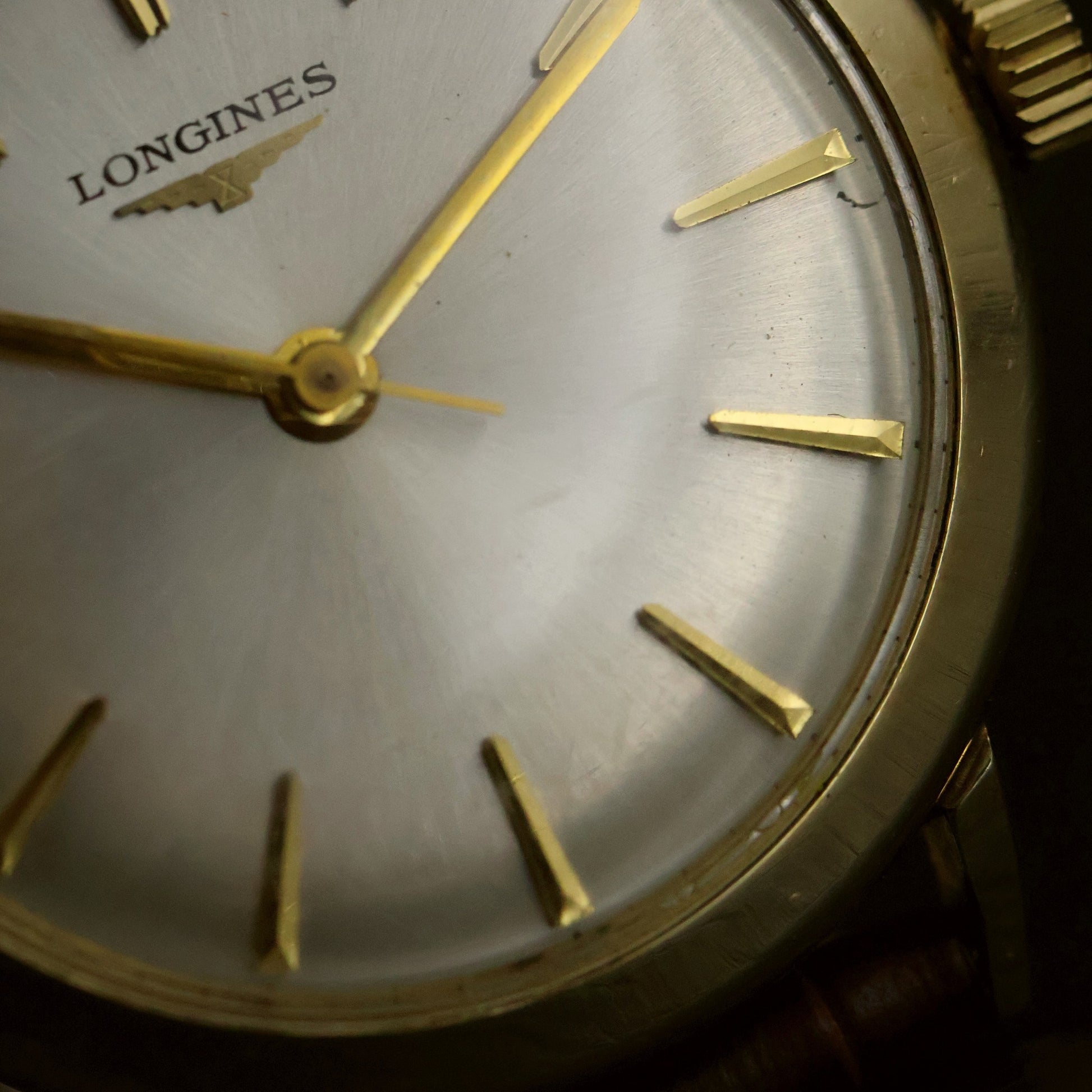 Longines Gents Dress | Silver Sunburst Dial | Gold Round Case